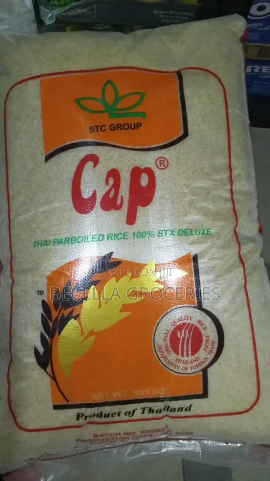 CAP Parboiled Rice Long Grain 50kg