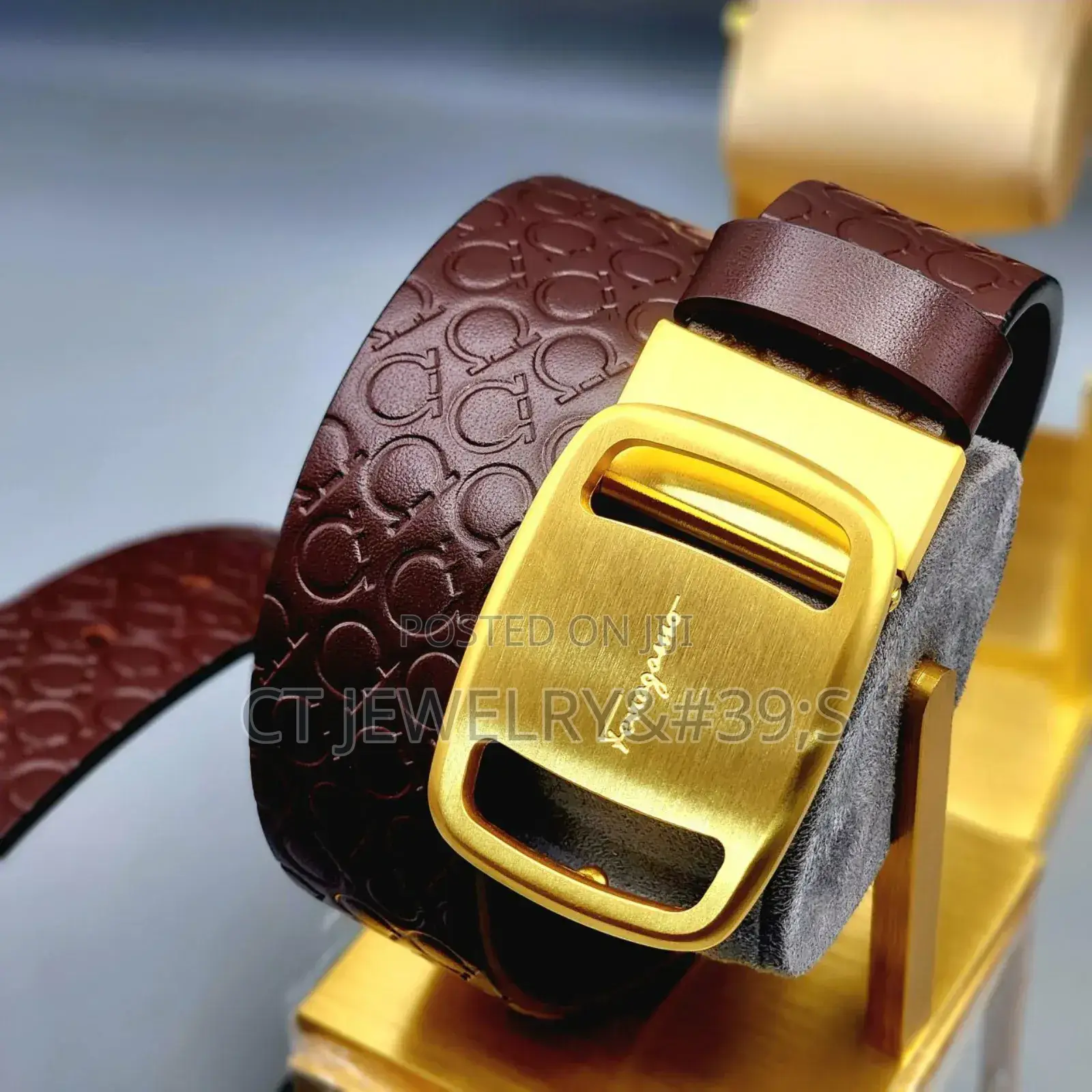Original Leather Belt Salvatore Ferragamo (Premium) Men's