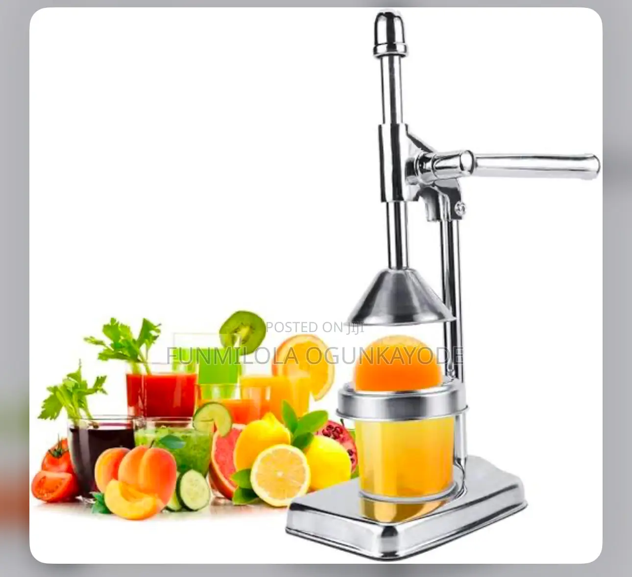 Upgrade Manual Orange Juicer Stainless Steel