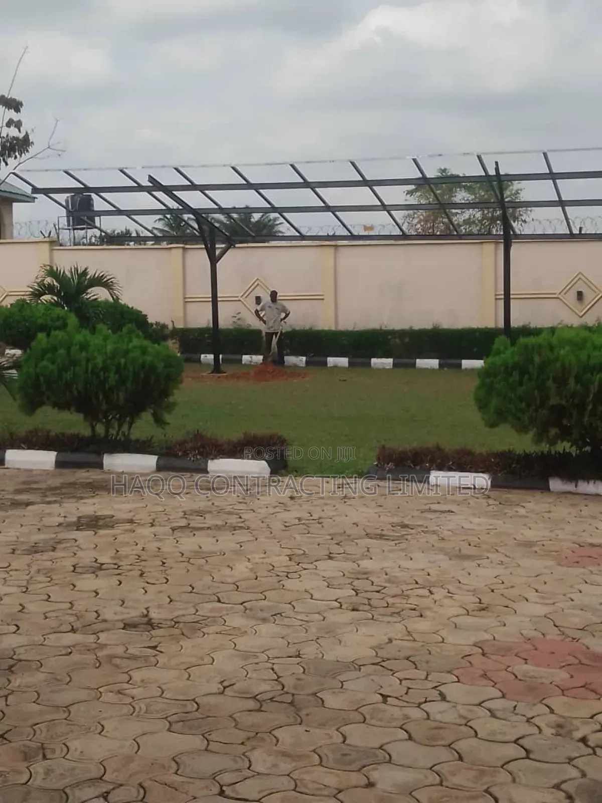 Solar Car Port Fabrication With Light Guage Angles