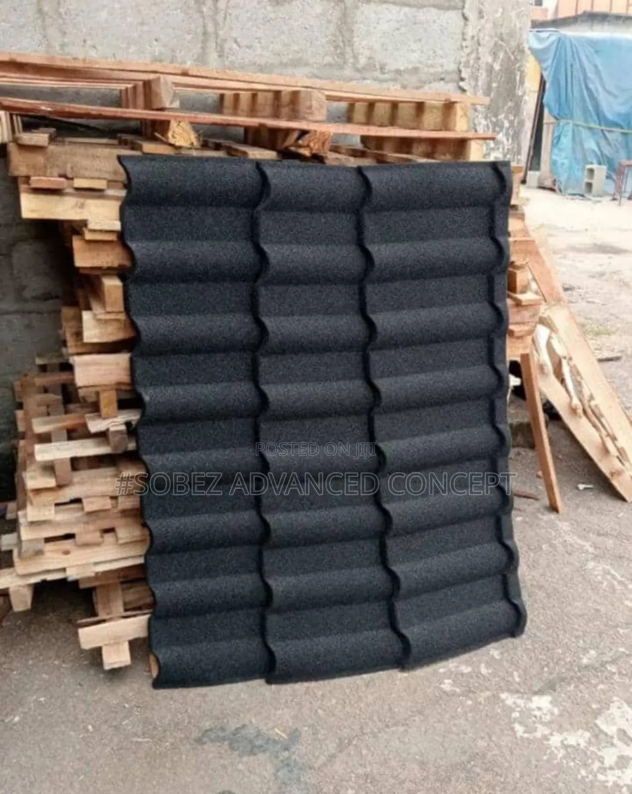 Dusty Black Bond Stone Coated Roof Tile