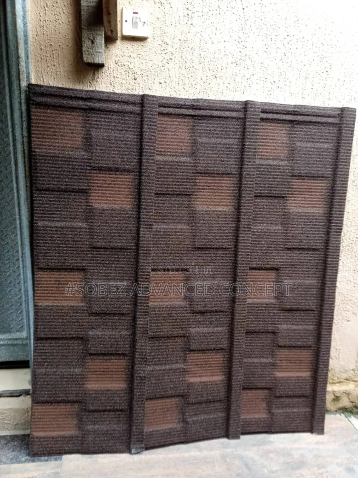 Wine and Orange Patch Shingles Roof Tiles