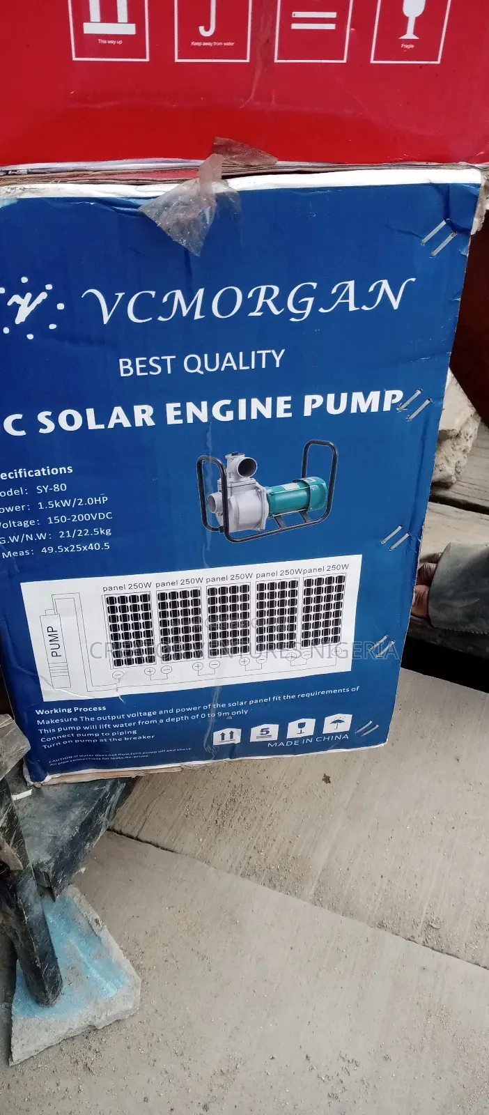 DC Solar Engine Water Pump Long Coil for Farm,Construction,