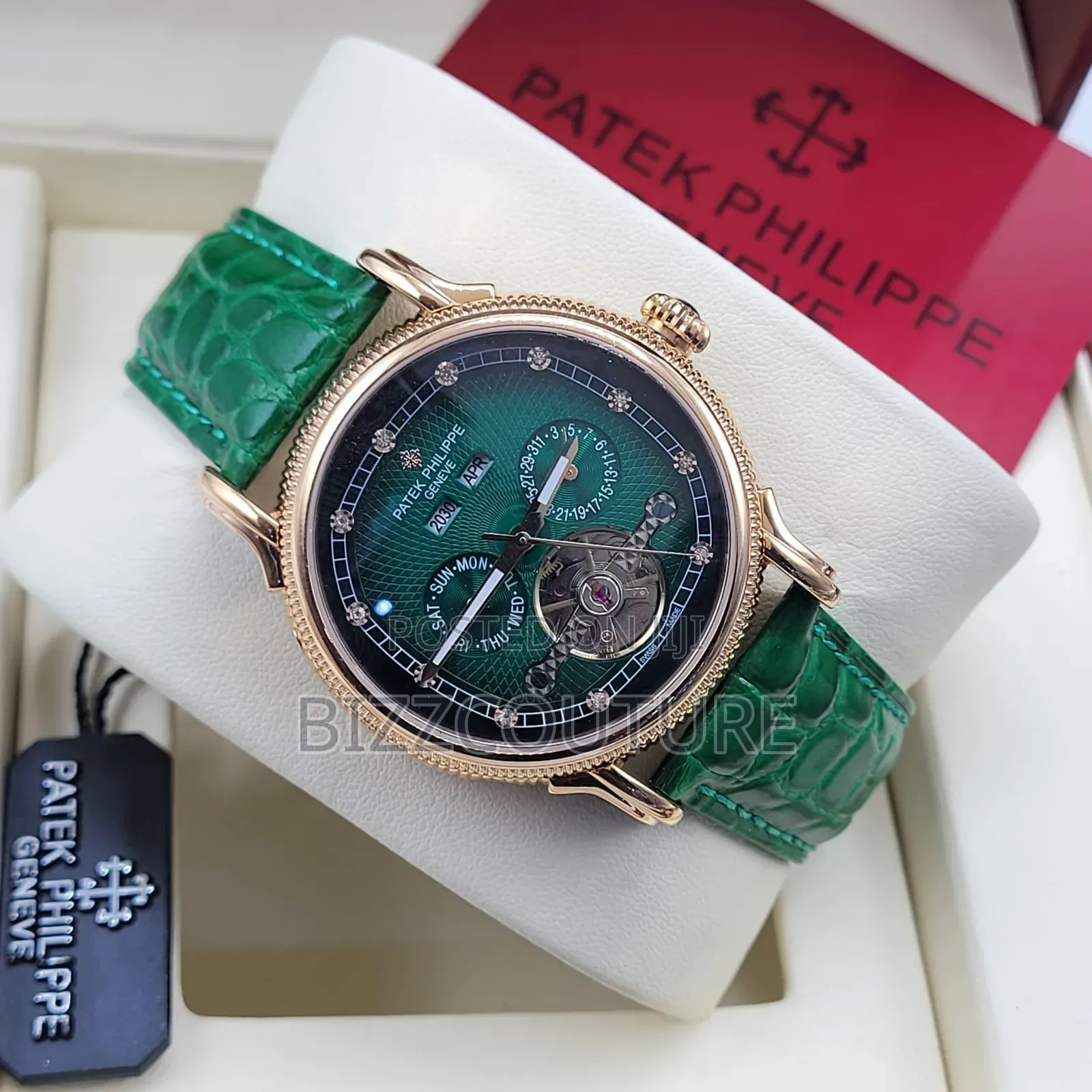 Original PATEK PHILIPPE Leather Watch Available Instore