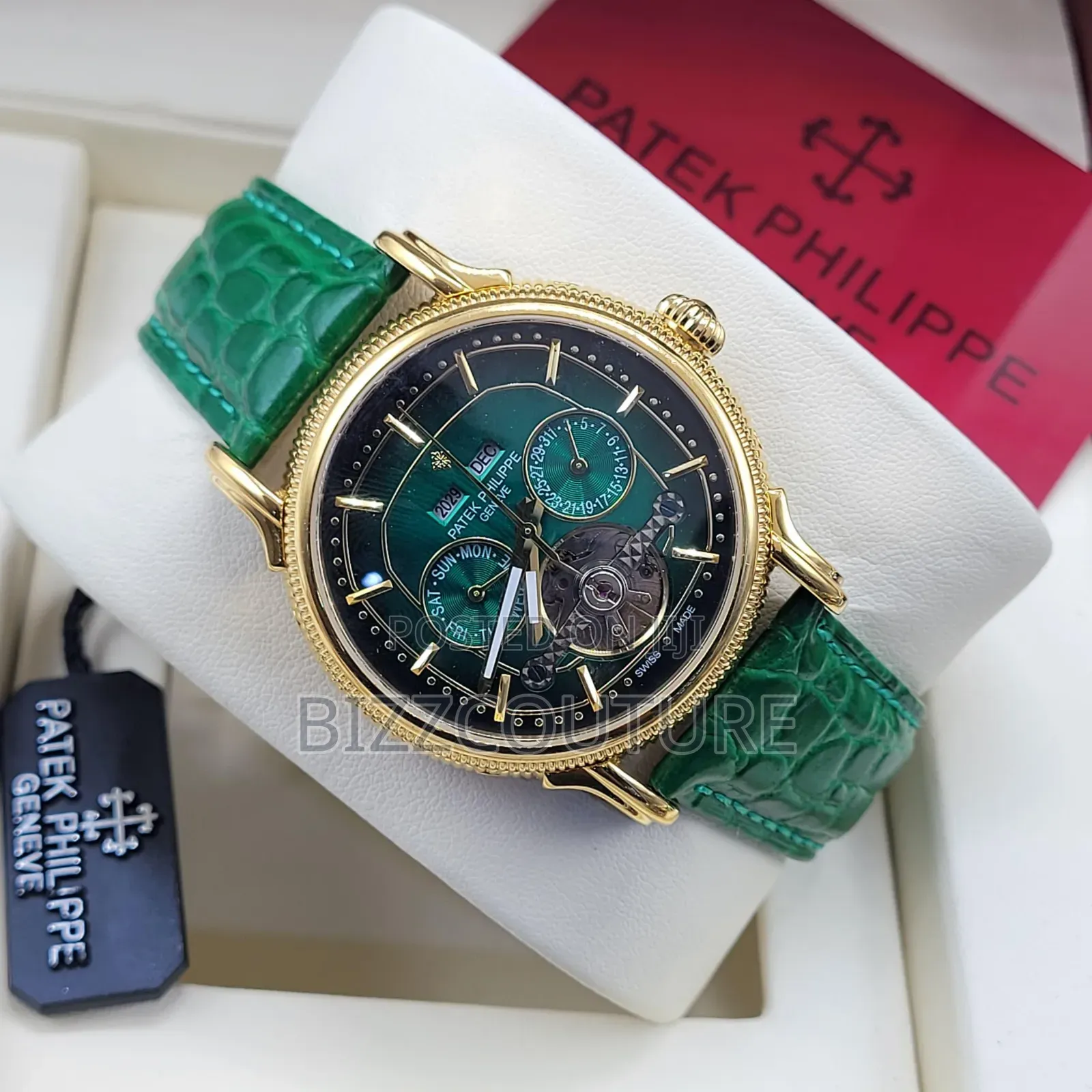 Original PATEK PHILIPPE Leather Watch Available Instore
