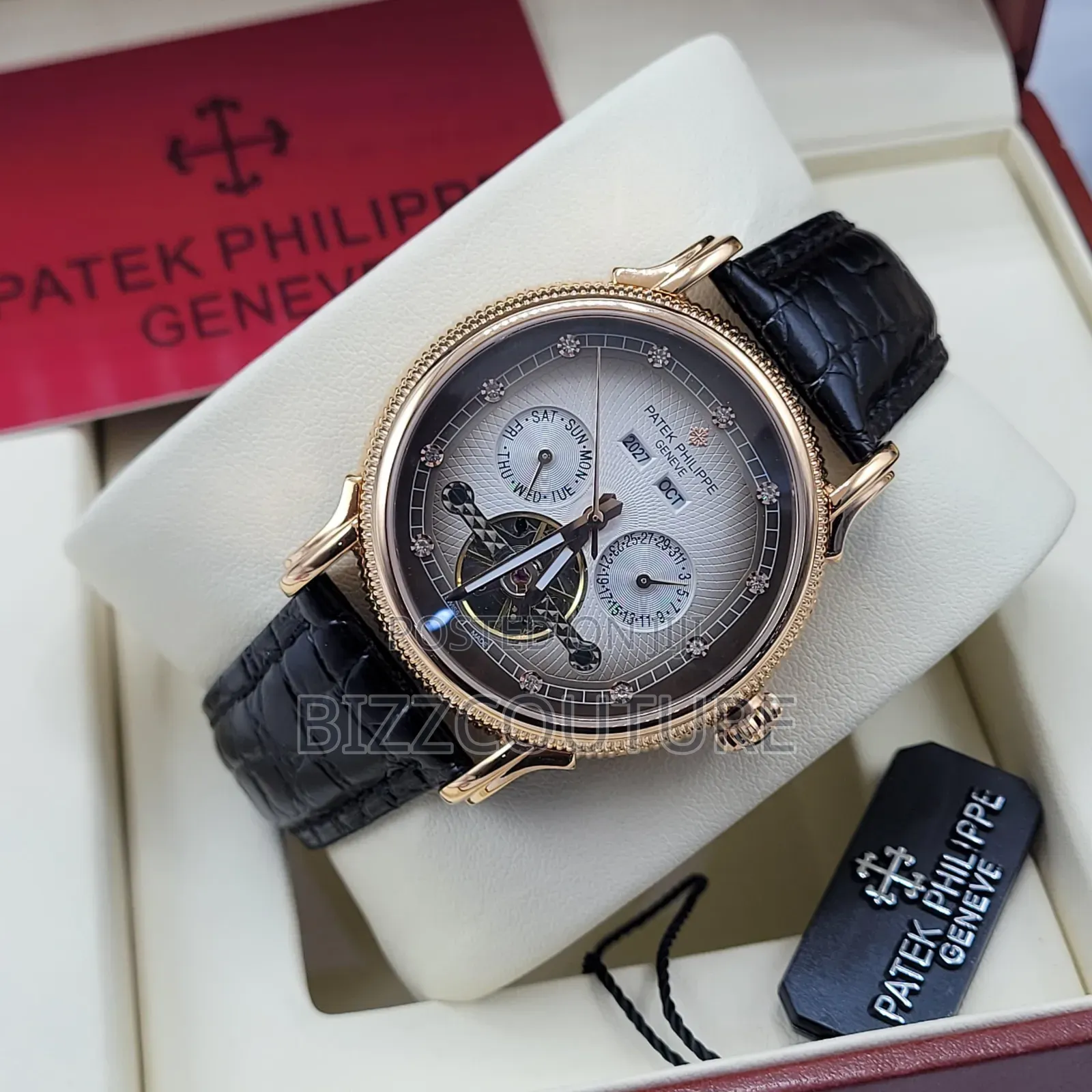 Original PATEK PHILIPPE Leather Watch Available in Store