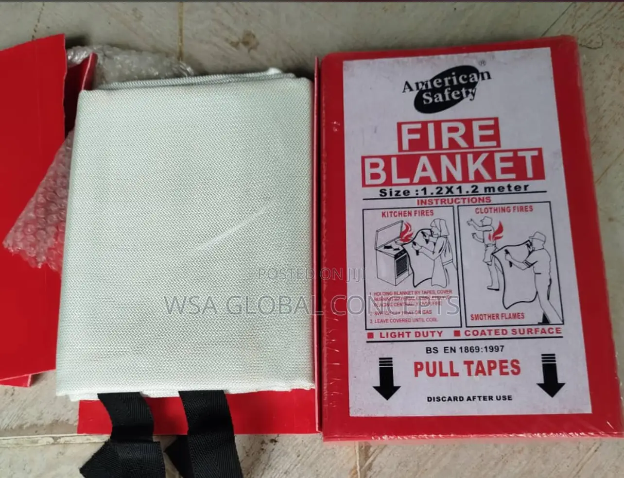 4x4 American Steel Fire Blanket