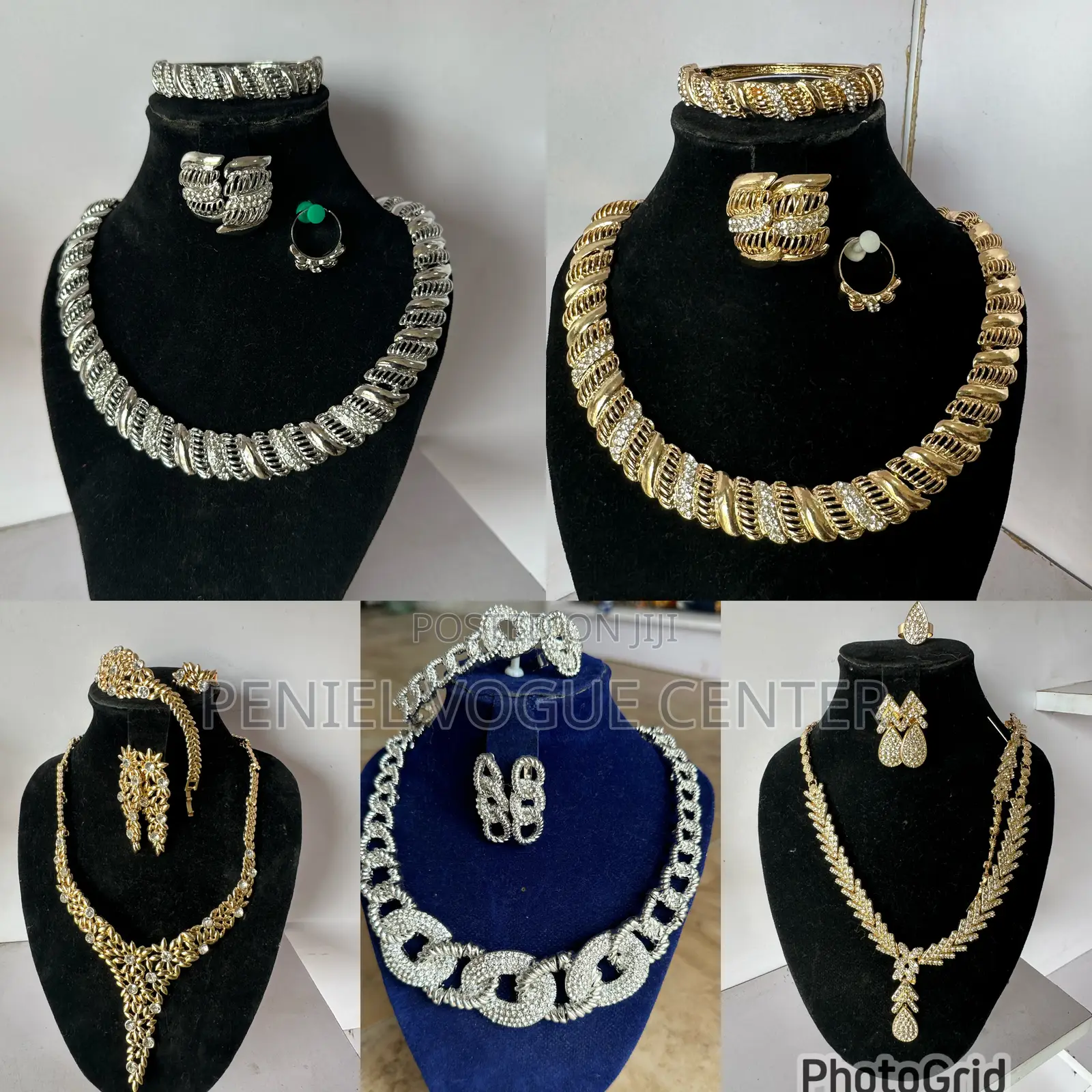 Gold Replica Jewelry Set, Custom Jewelry Chain Set