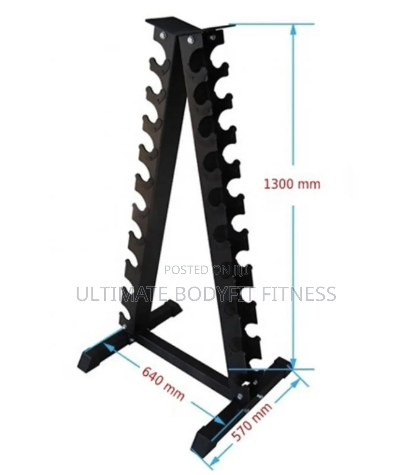 Brand New Ten Set Vertical Dumbbell Rack