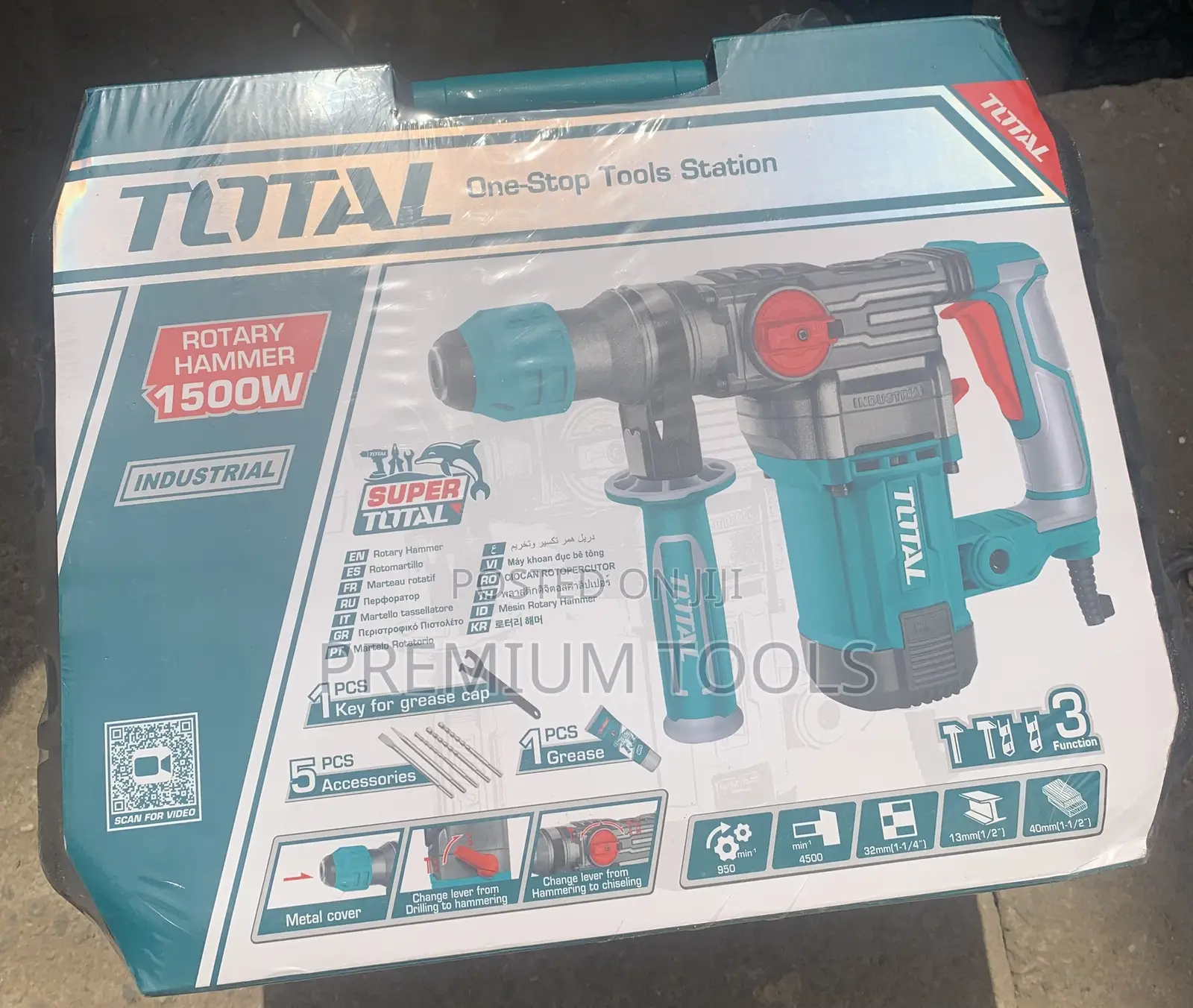 Total Rotary Hammer 1500w