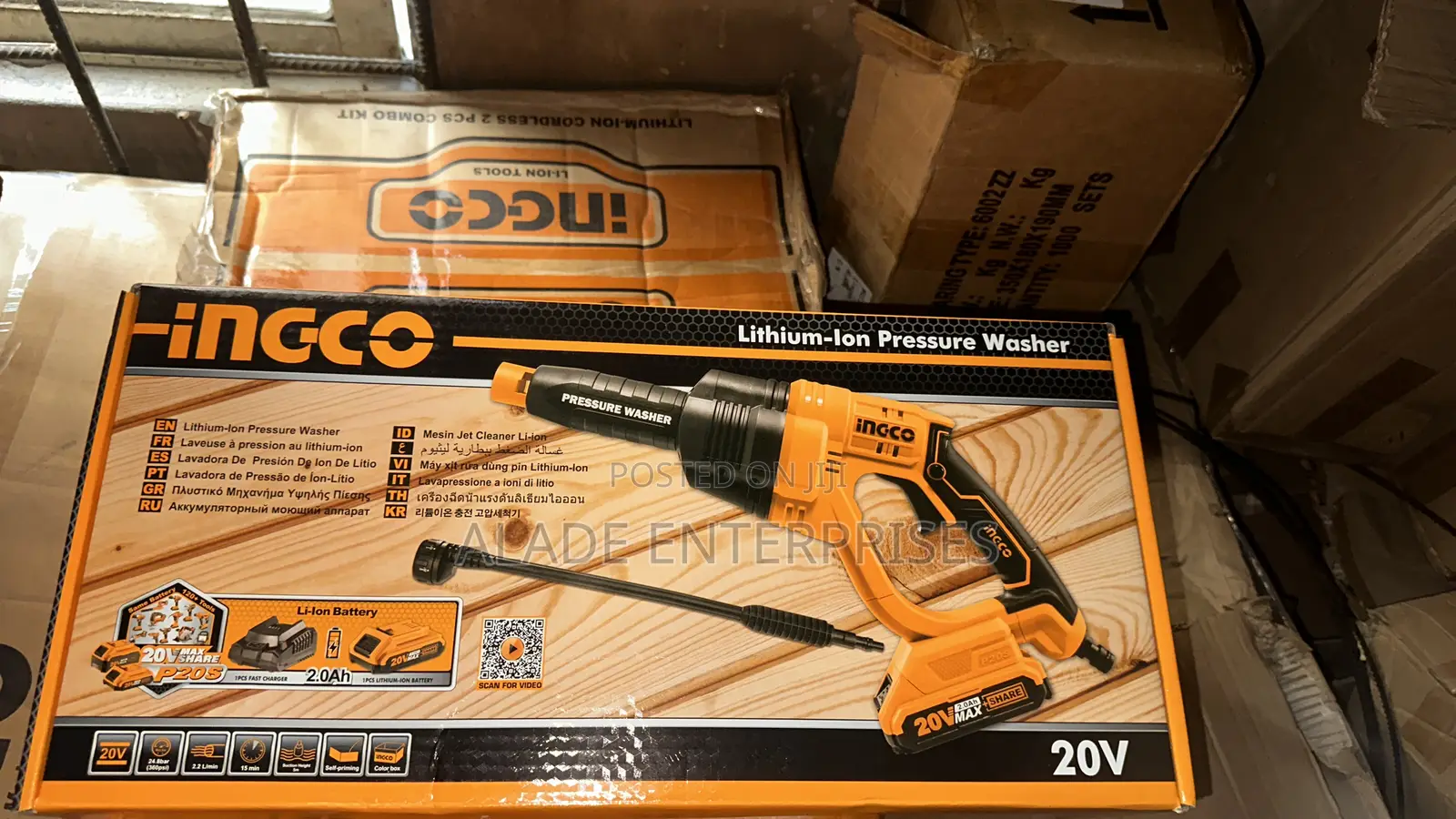 Ingco Lithium-Ion Pressure Washer (20V) Ingco Z
