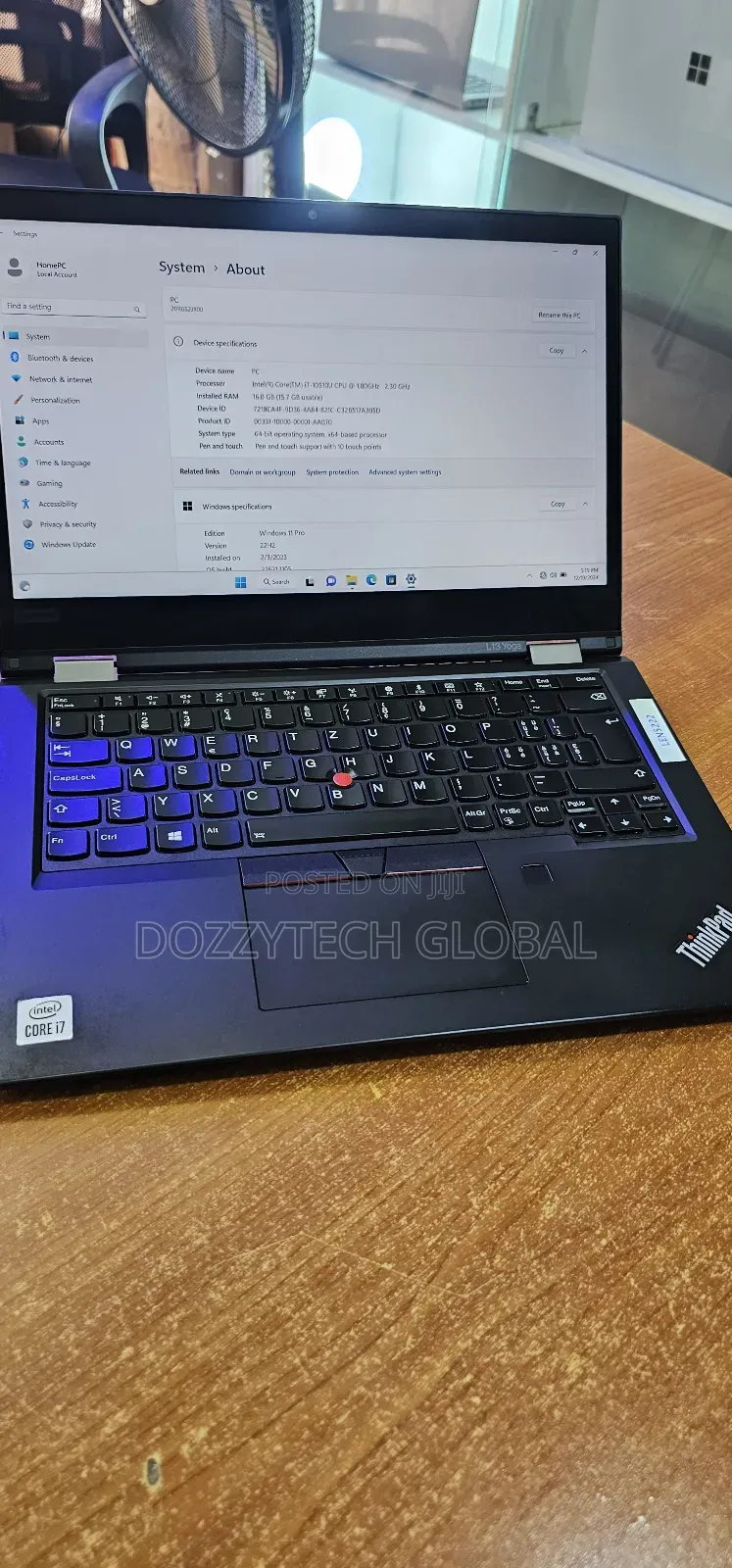 Laptop Lenovo Thinkpad X13 Yoga 16GB Intel Core I7 SSD 256GB