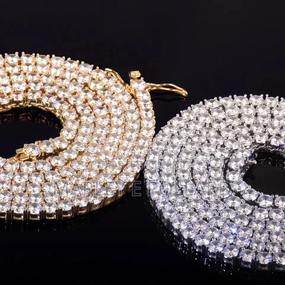 Quality Gold/Silver Plated Diamond Tennis Chain