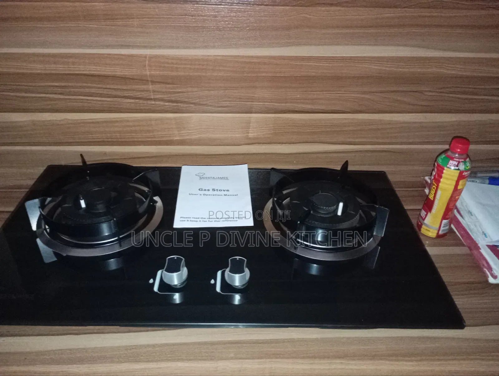 Meestajames Ultra Modern 2 Burner Glass Table Top Gas Cooker