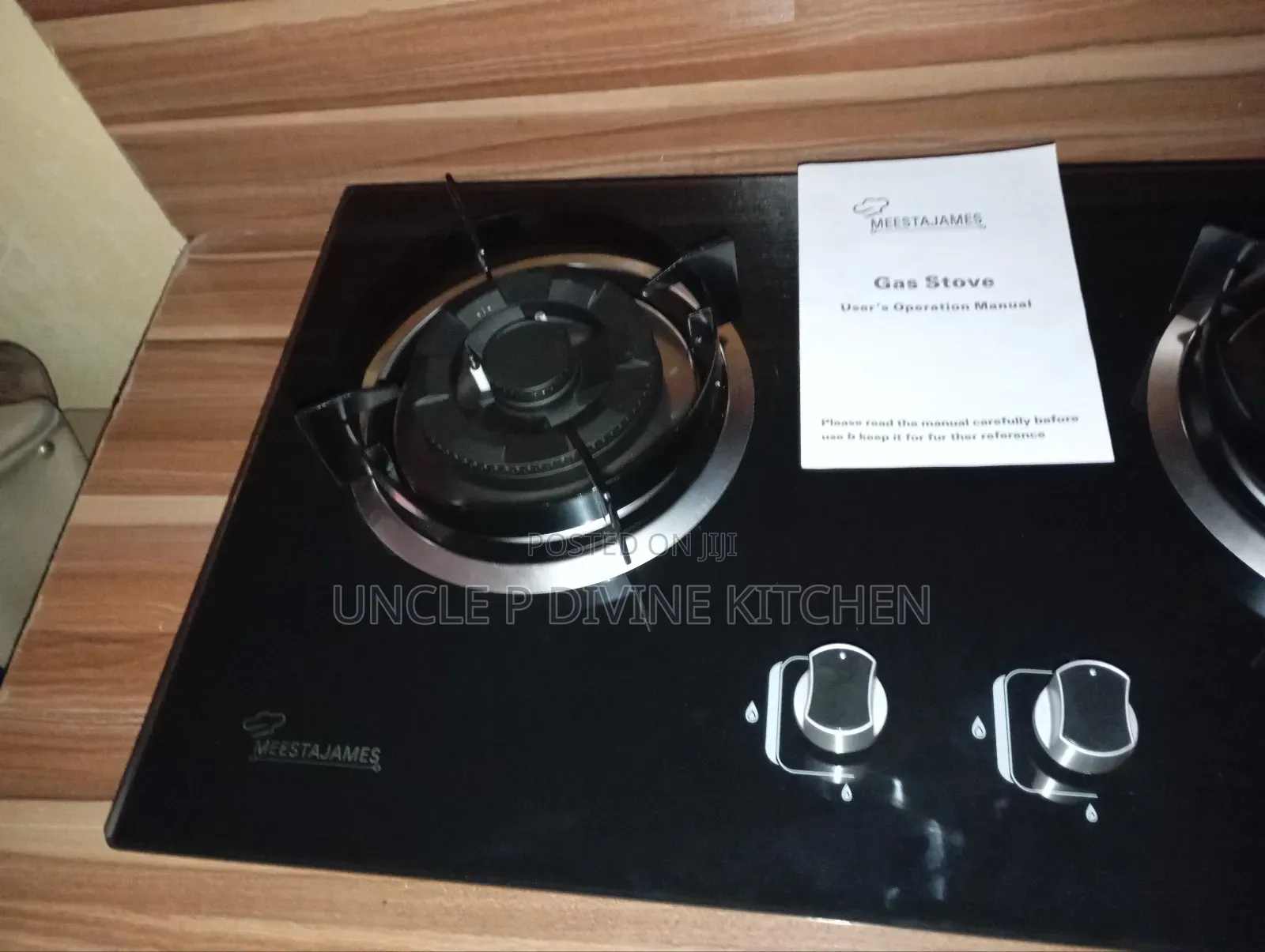 Meestajames Ultra Modern 2 Burner Glass Table Top Gas Cooker