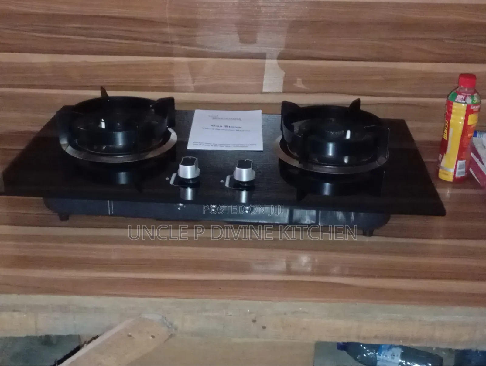 Meestajames Ultra Modern 2 Burner Glass Table Top Gas Cooker