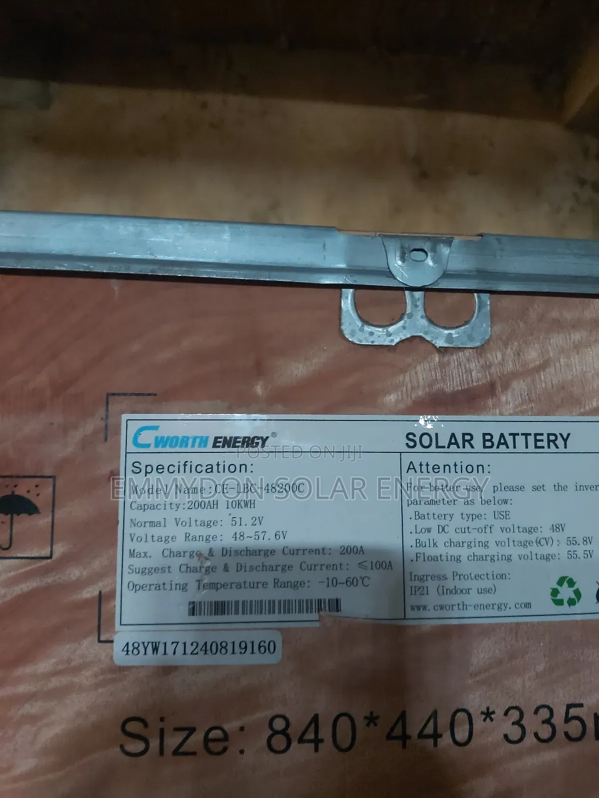 Original Cworth 10kwh Lithium Iron Battery
