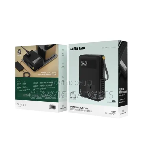 Green Lion Power Vault 270W (30000mah)Power Bank