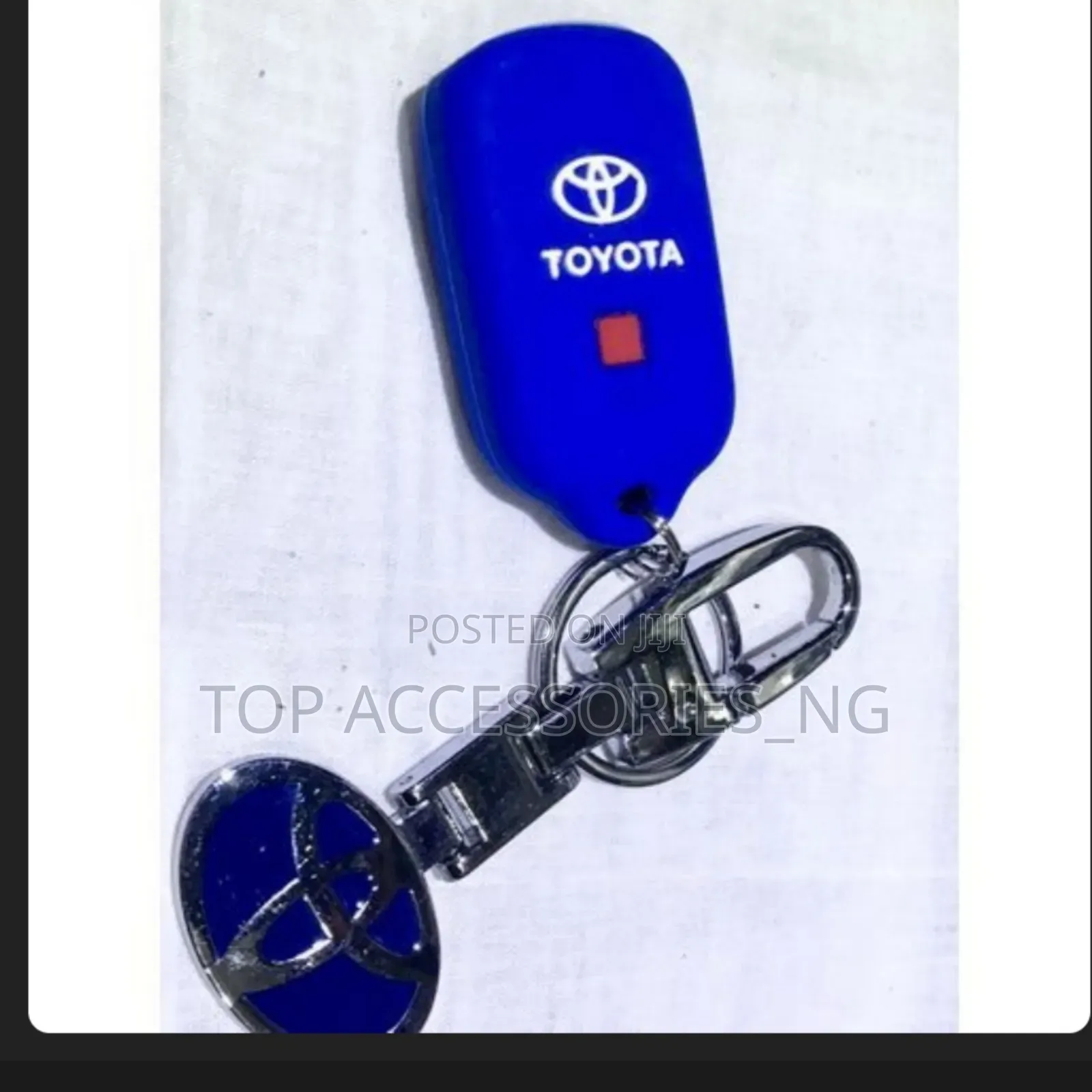 Blue Toyota Key Holder and Key Cover