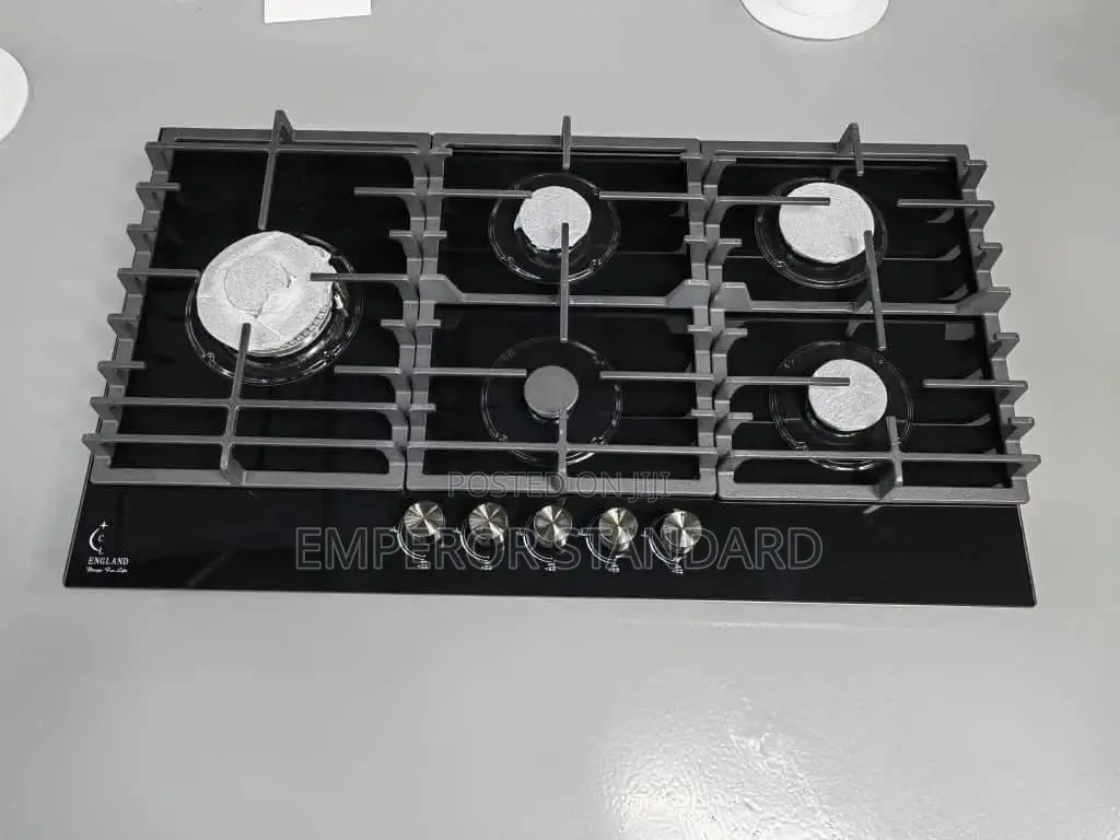5 Burner Full Gas Cooktop Black