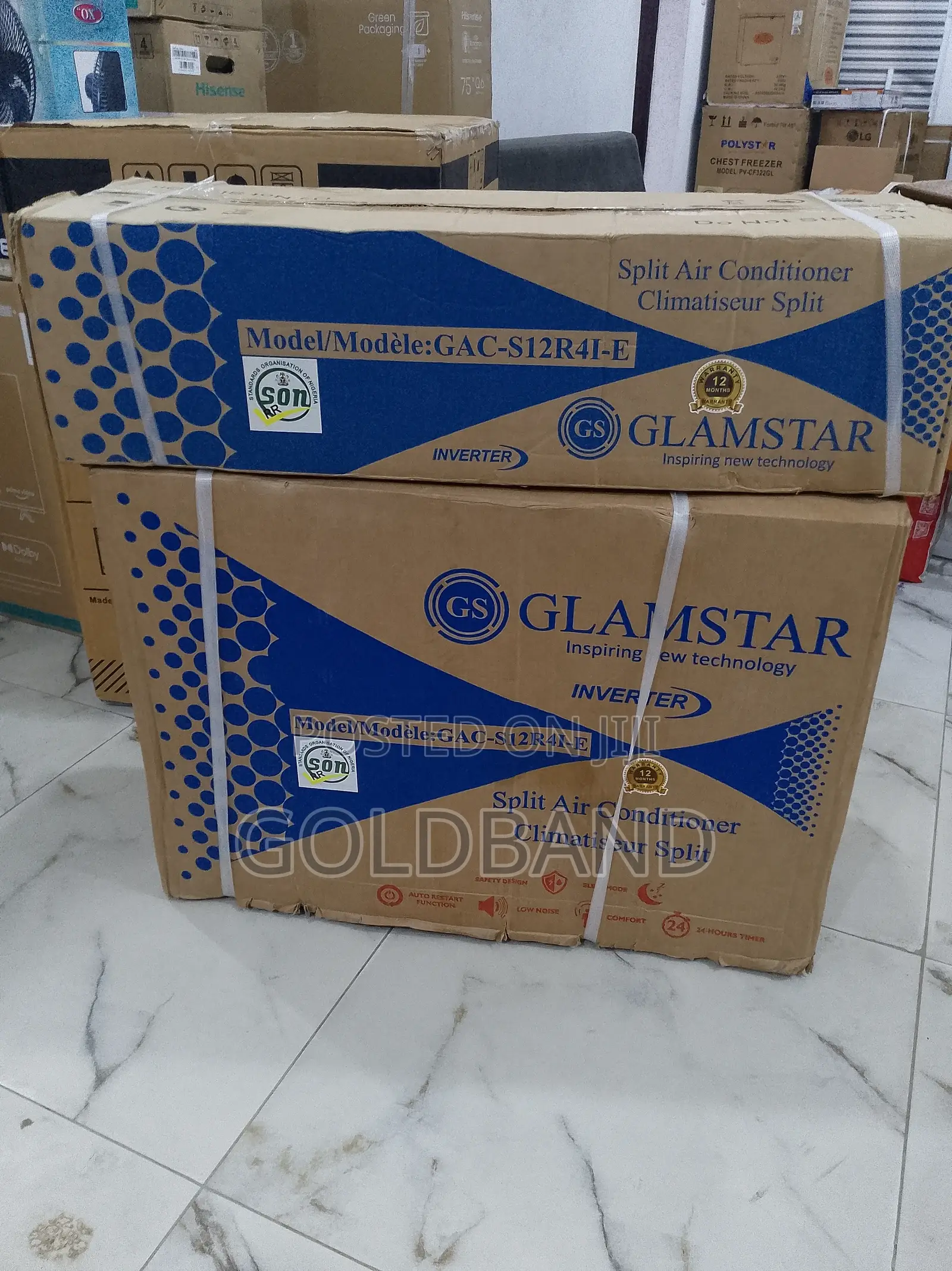 Glamstar 1.5hp Spilt Unit Inverter Instant Chilling AC