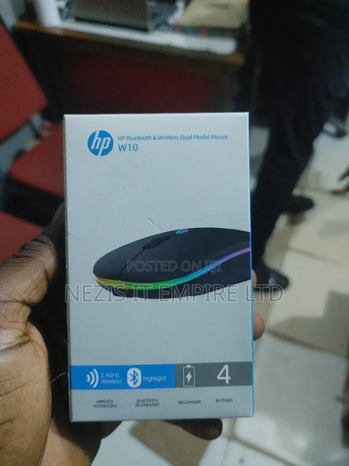 HP W10 Bluetooth Rechargeable Mouse