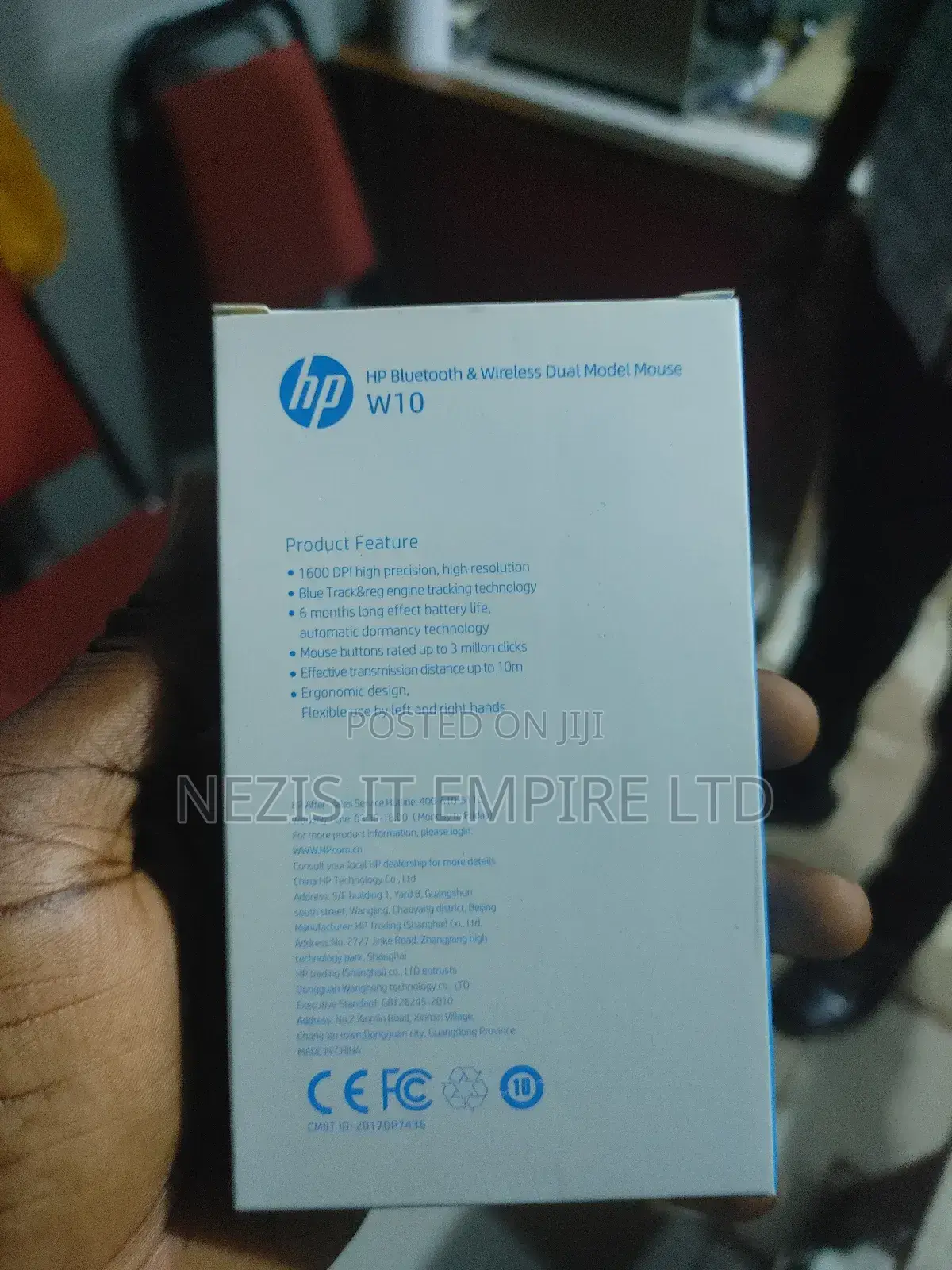 HP W10 Bluetooth Rechargeable Mouse