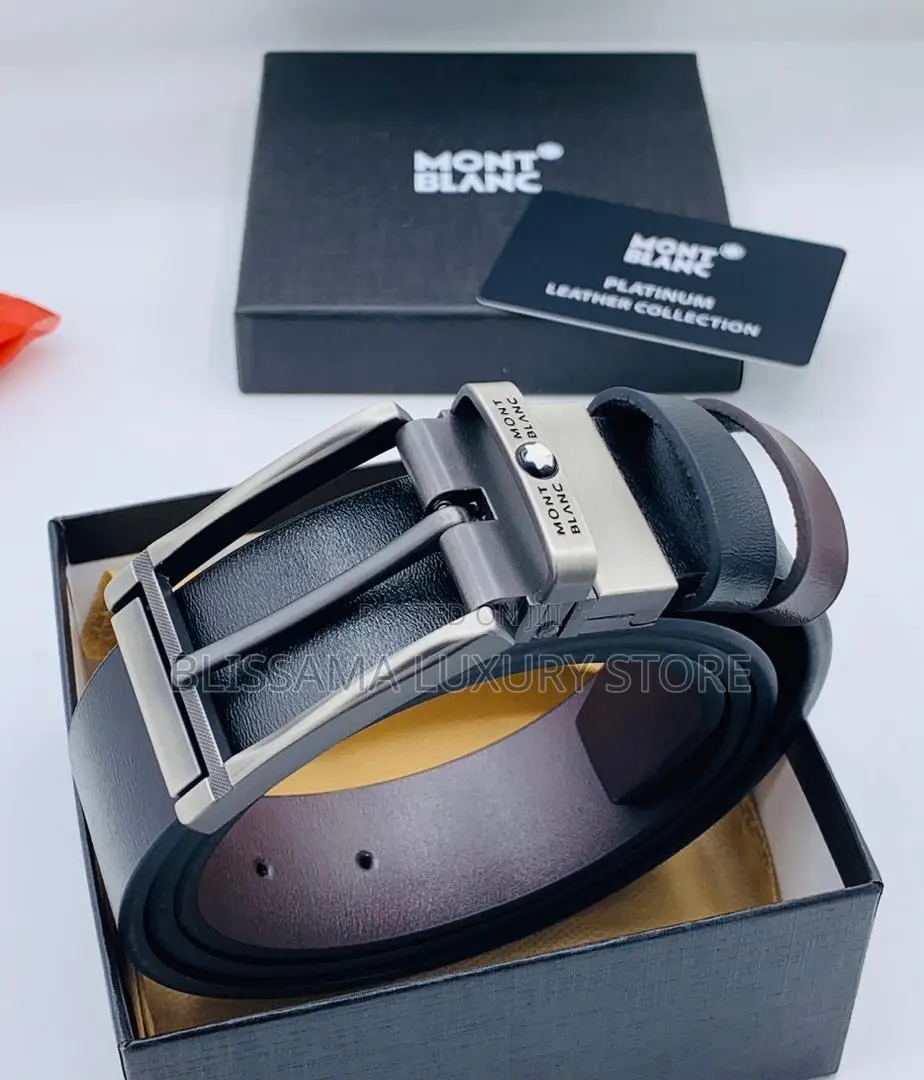 Quality Mont Blanc Leather Waist Belts