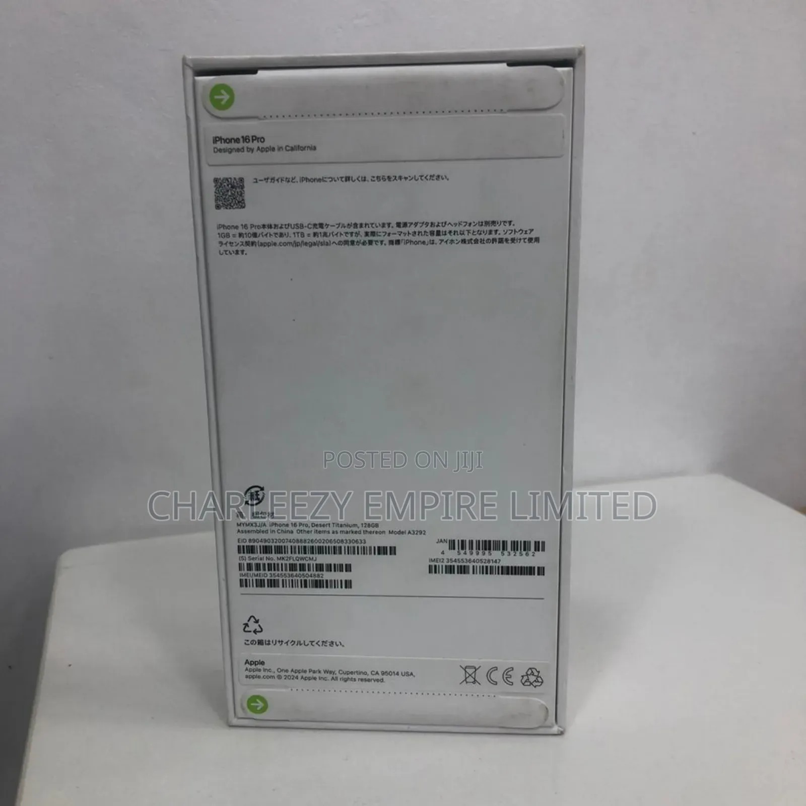 New Apple iPhone 16 Pro 128 GB White