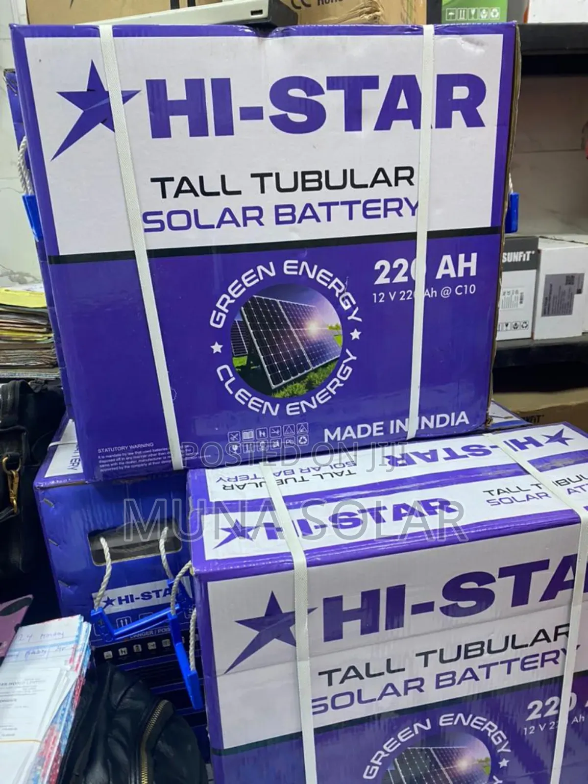 220ah 12v Hi-Star Solar Tubular Battery