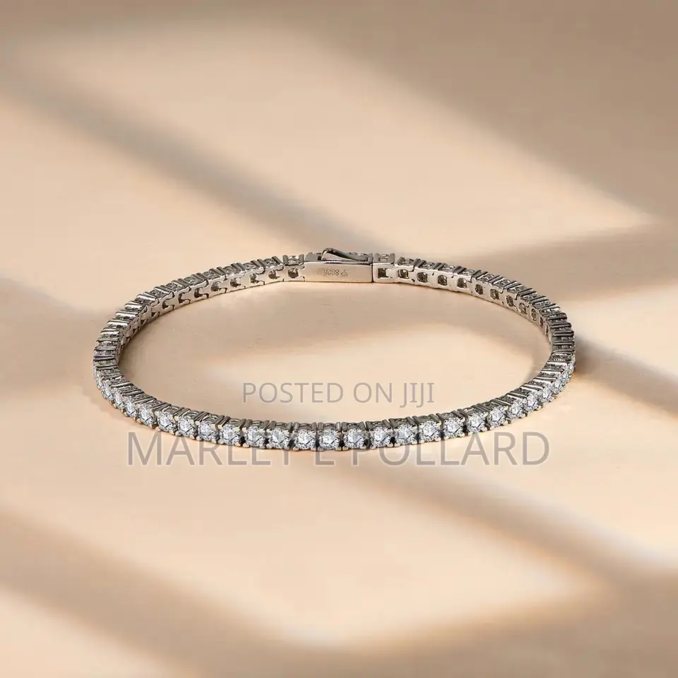 18kt White Gold Plated Premium Tennis Bracelet