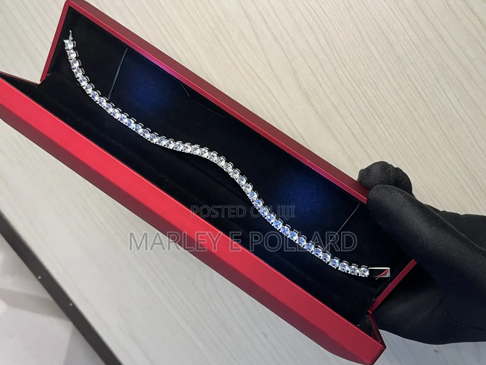 18kt White Gold Plated Premium Tennis Bracelet
