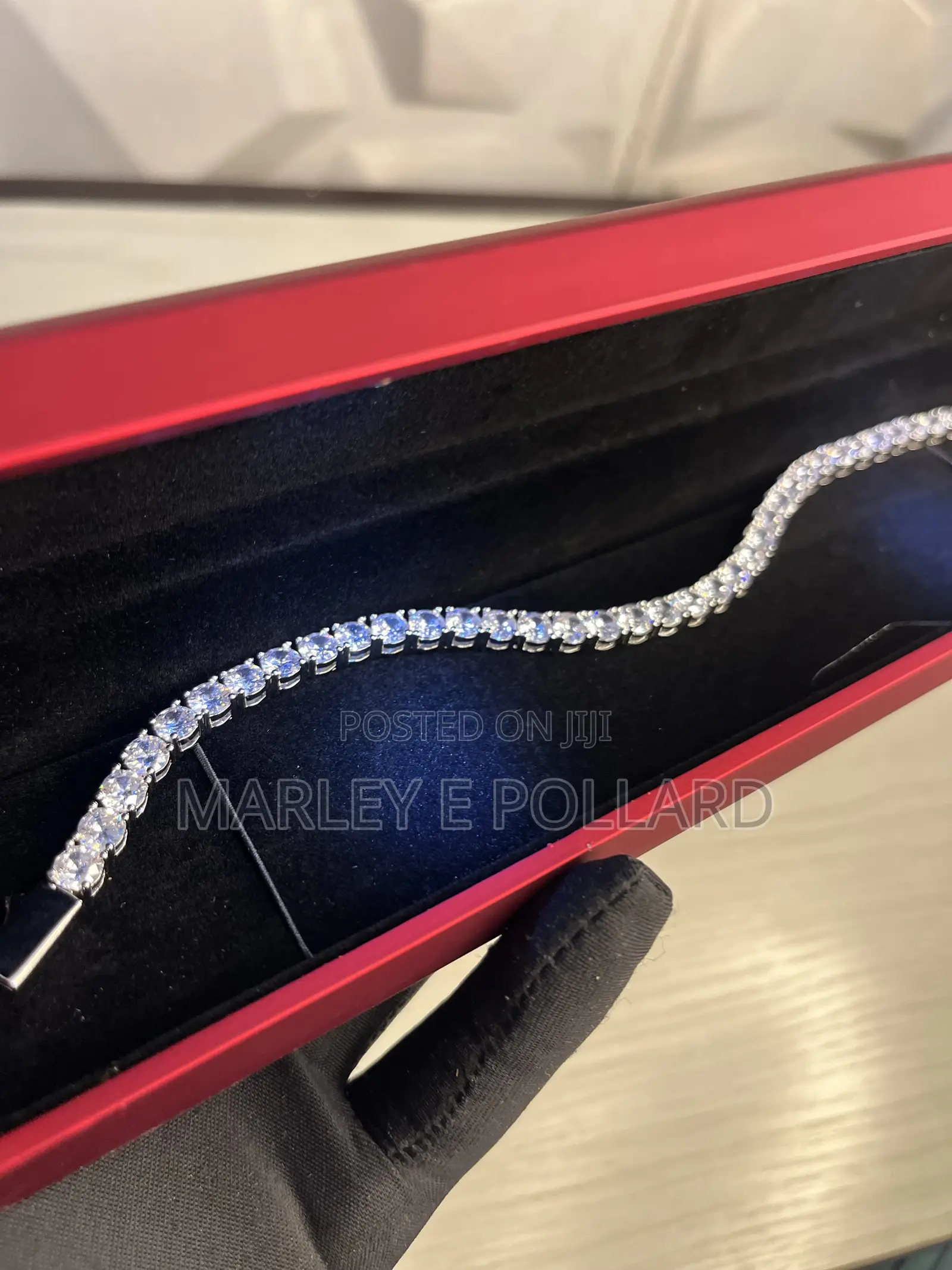18kt White Gold Plated Premium Tennis Bracelet