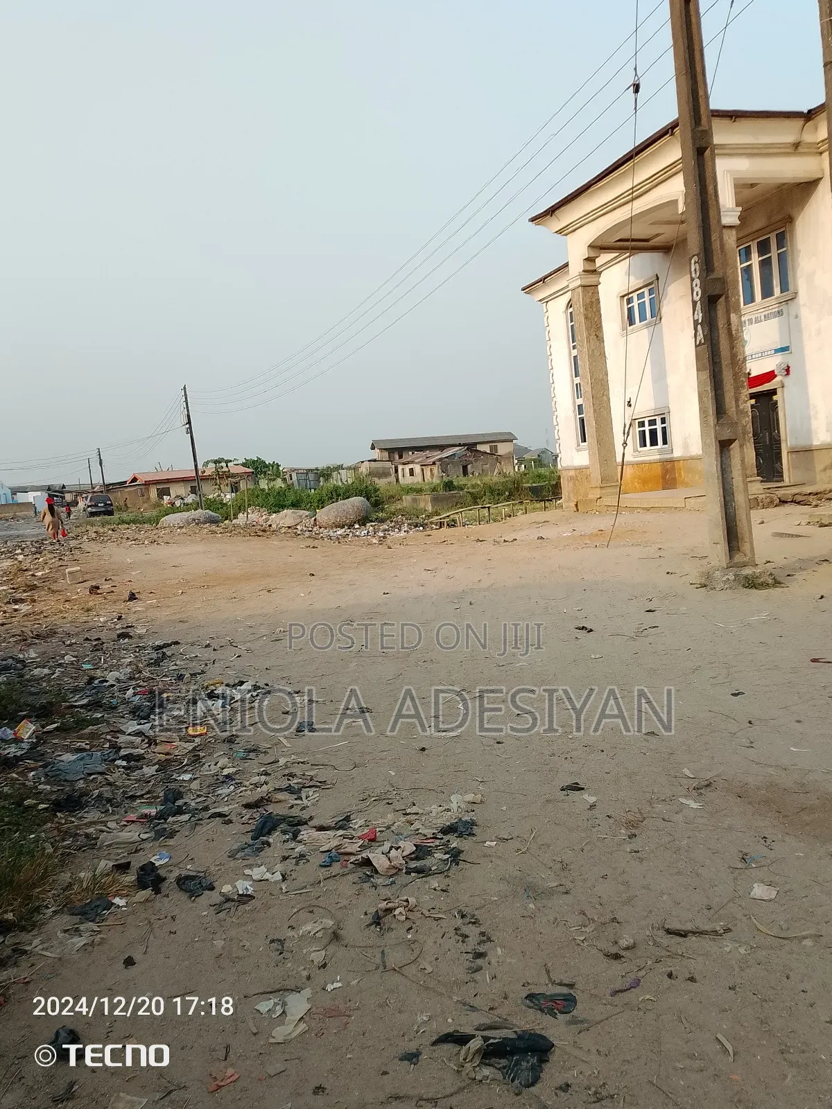 One Plot of Land for Sale in Mile12 BRT Adeniy St