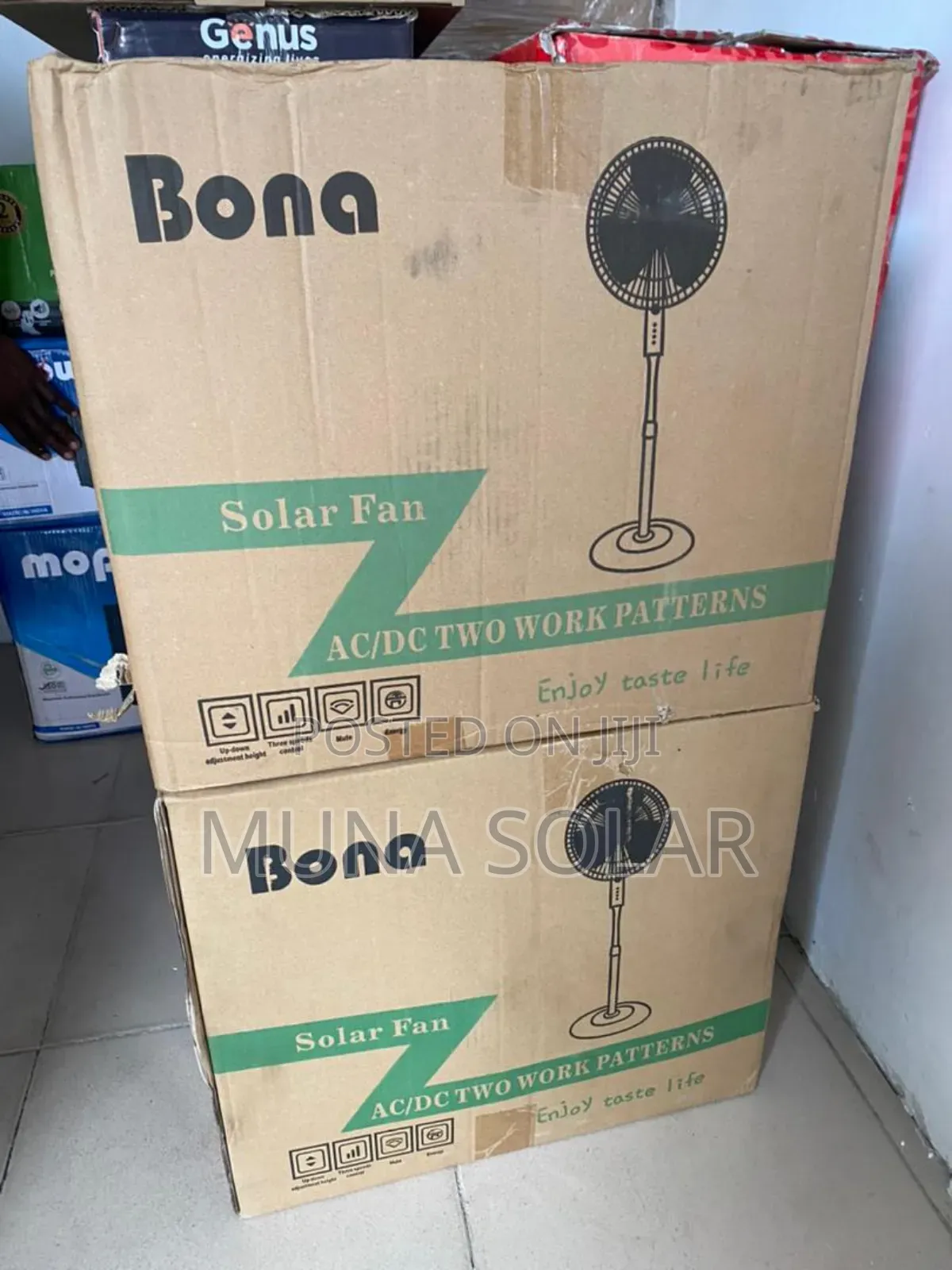 Bona Solar Fan Ac/Dc