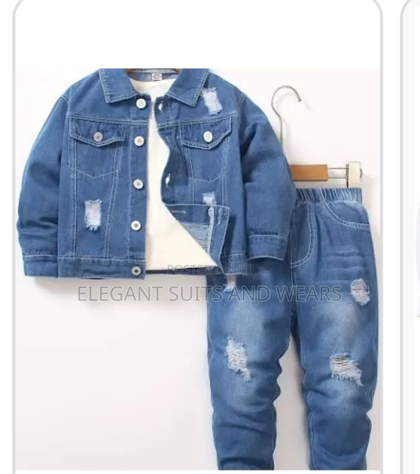 Denim Outfit Set for Kiddies.