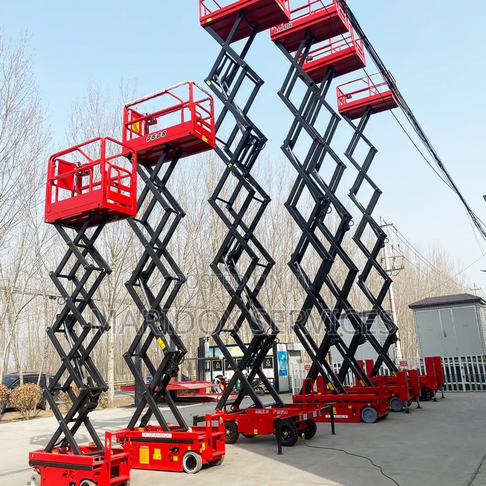 Scissor Lift 300kgx14m Battery Powered