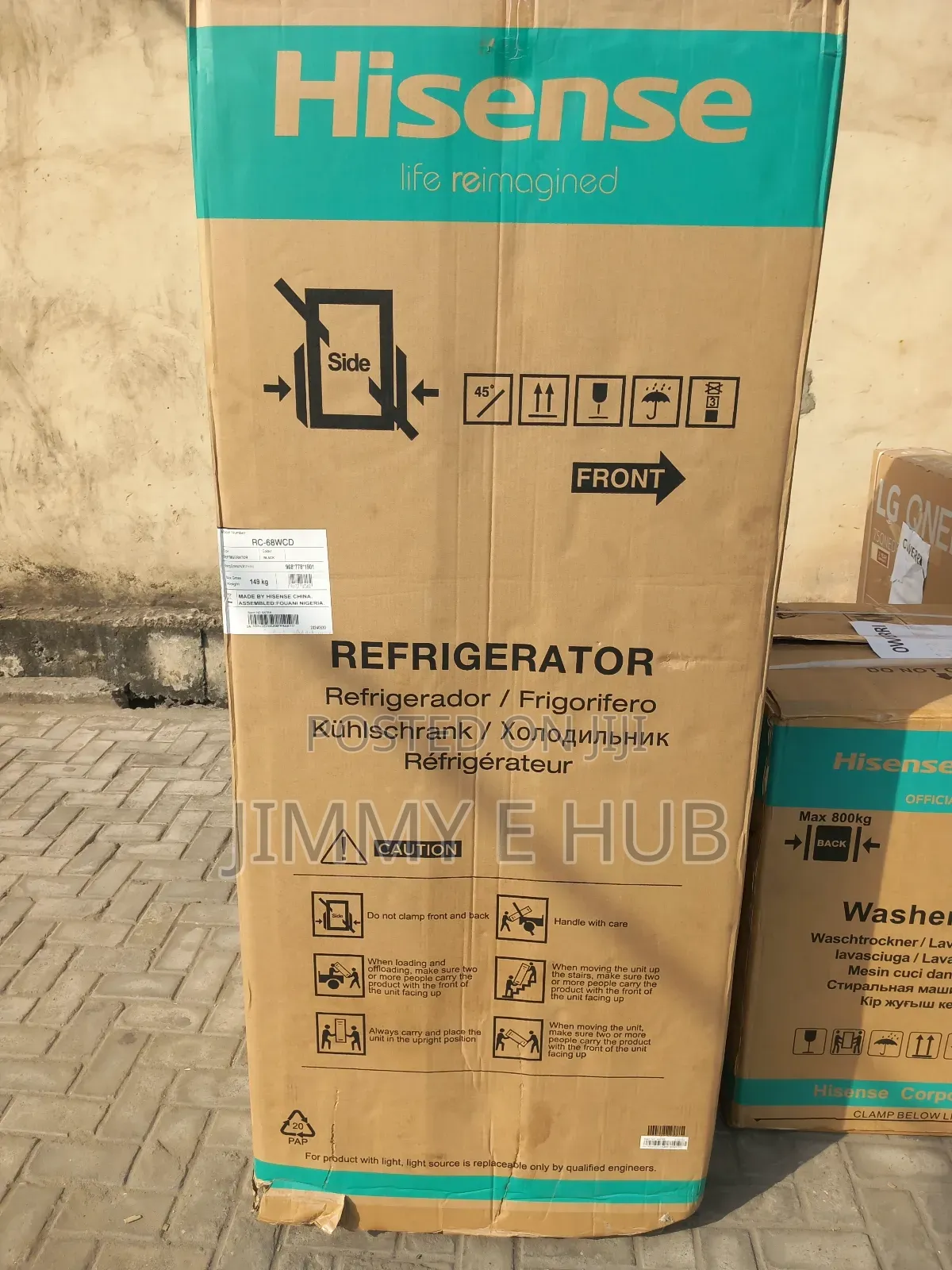 Hisense 68wcd-Rc 538L Side-by-Side Pure Smart Refrigerator