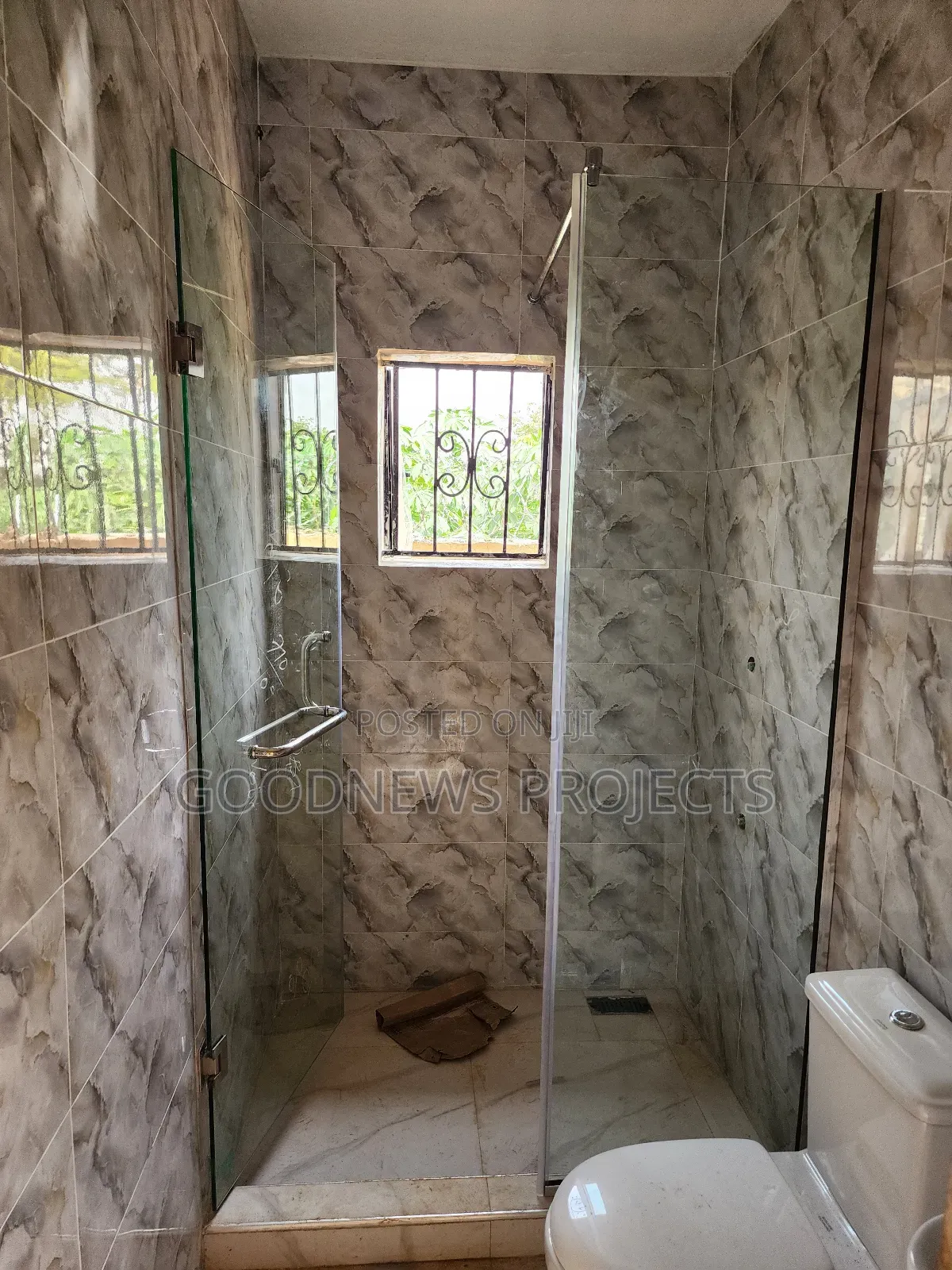 Frameles Shower Hinged Glass