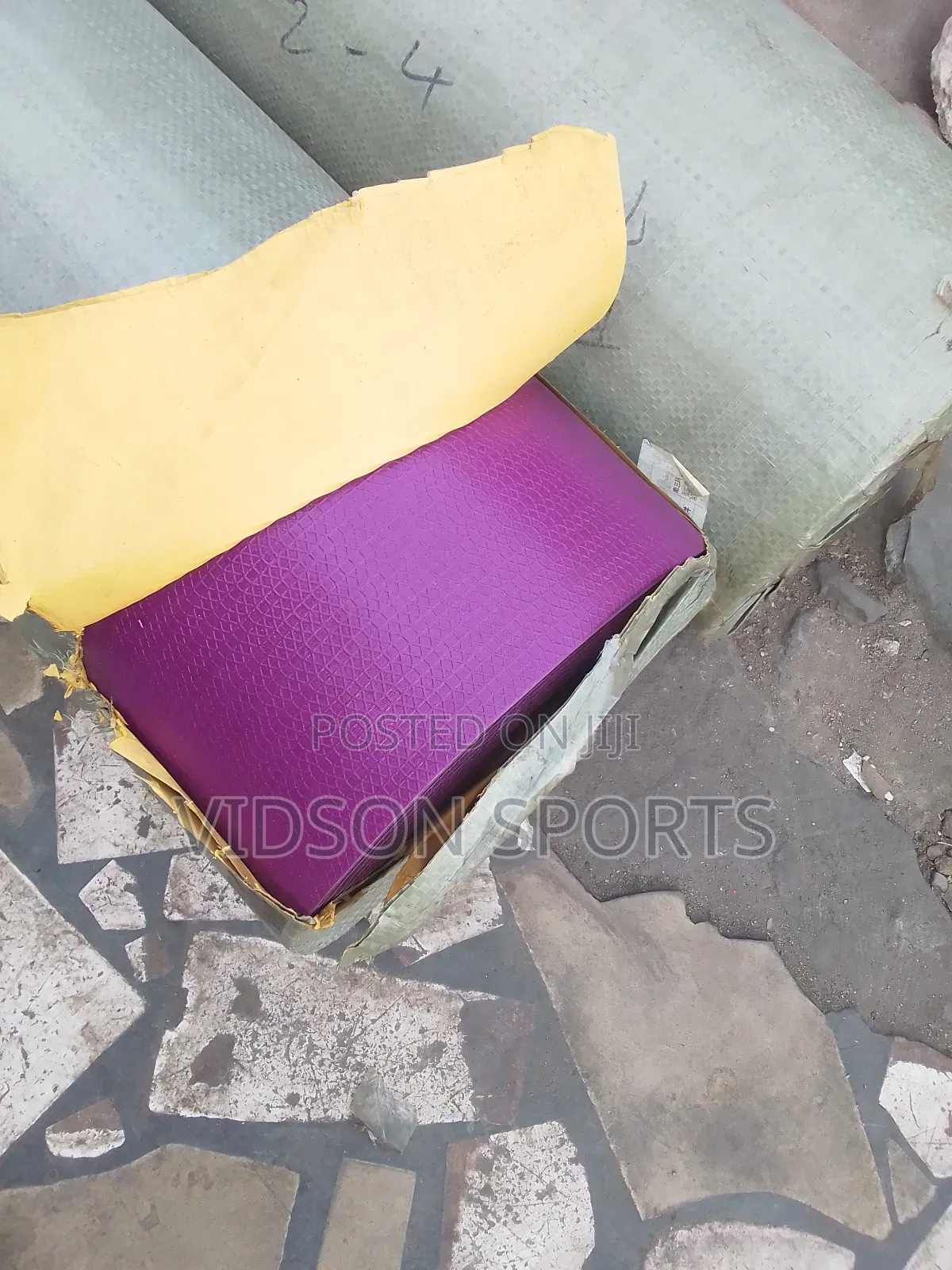 A Set of Flooring PVC Badminton Flooring Mat