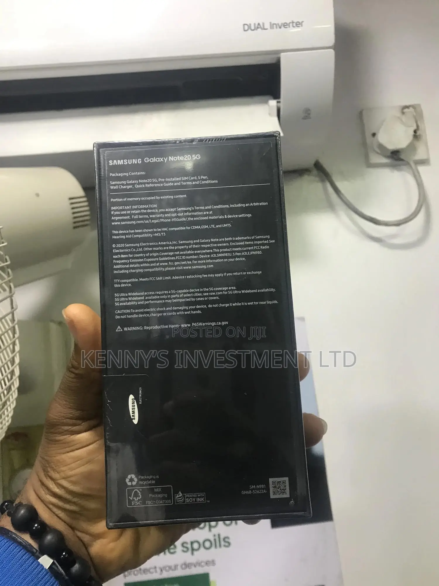 New Samsung Galaxy Note 20 5G 256 GB Gold