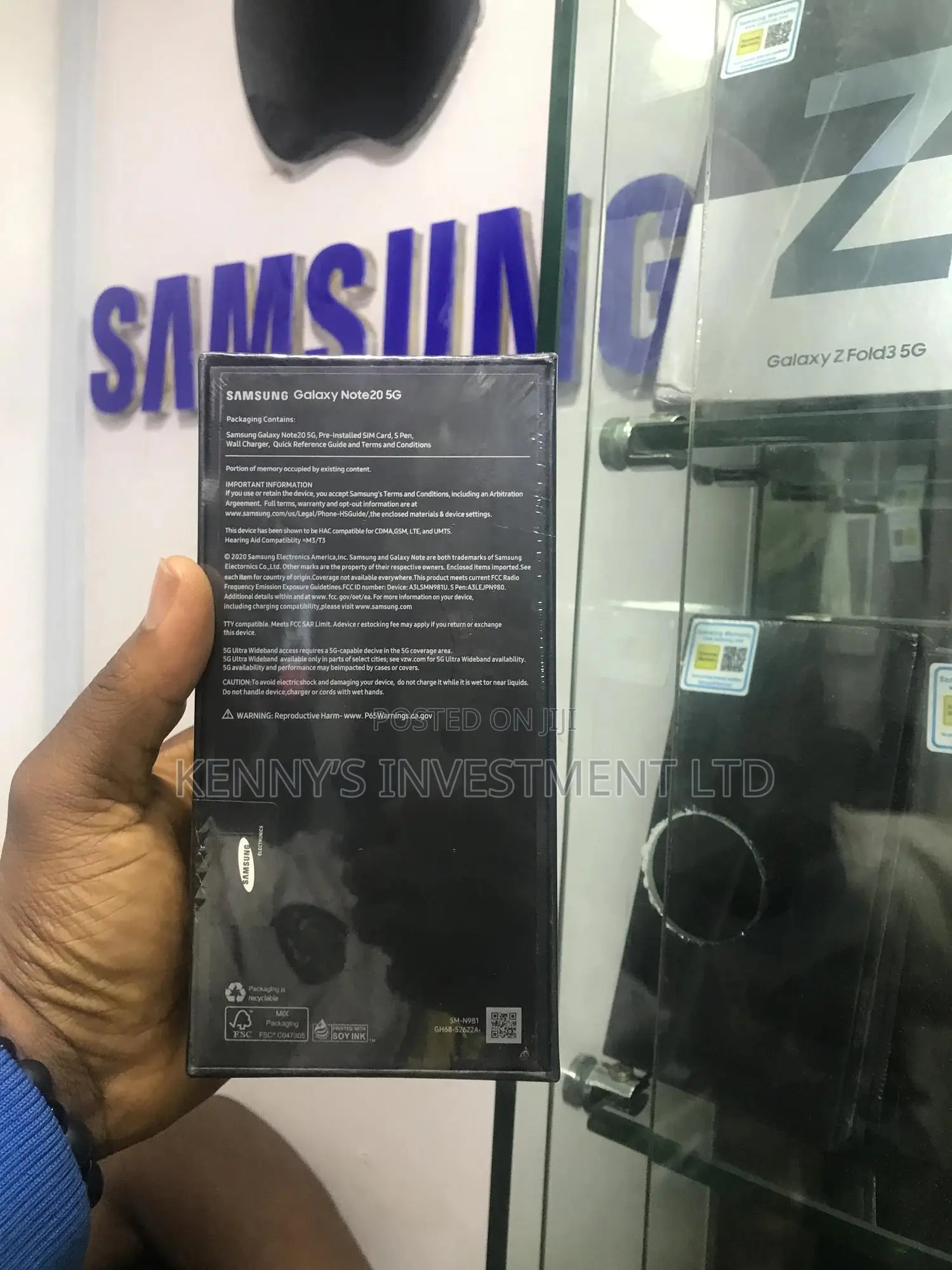 New Samsung Galaxy Note 20 5G 128 GB Black