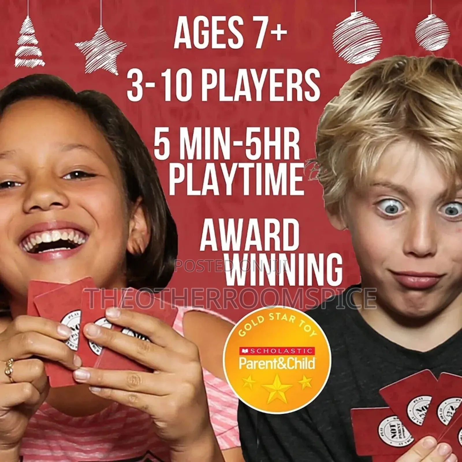 Not Parent Approved Children Card Game for Mischief Makers