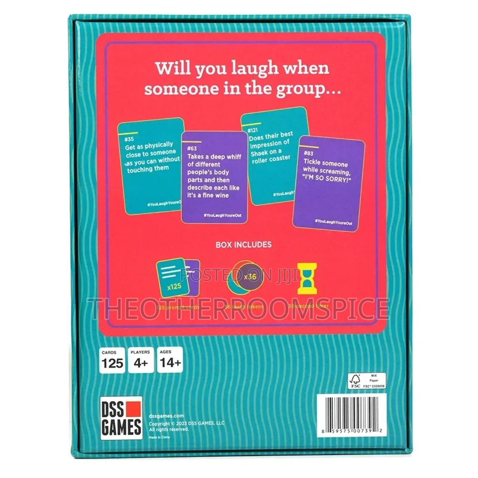 You Laugh, You Are Out Family Card Game