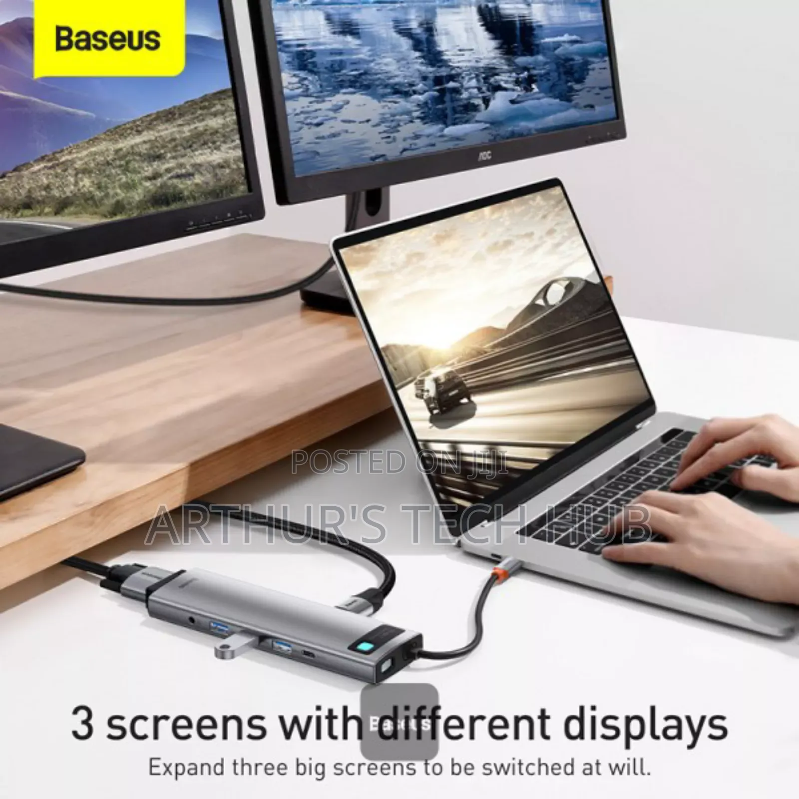 Baseus Metal Gleam Series 11-in-1 Multifunctional Type-C HUB