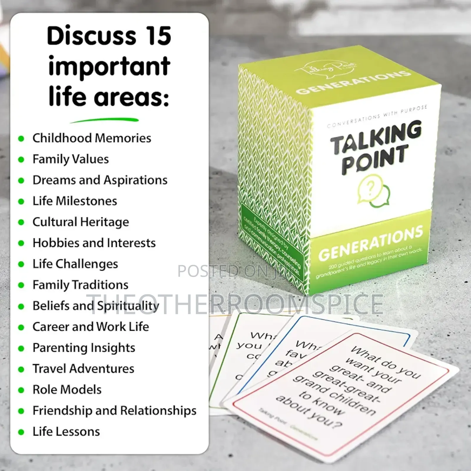 Talking Point Generations - Family Conversations Card Deck