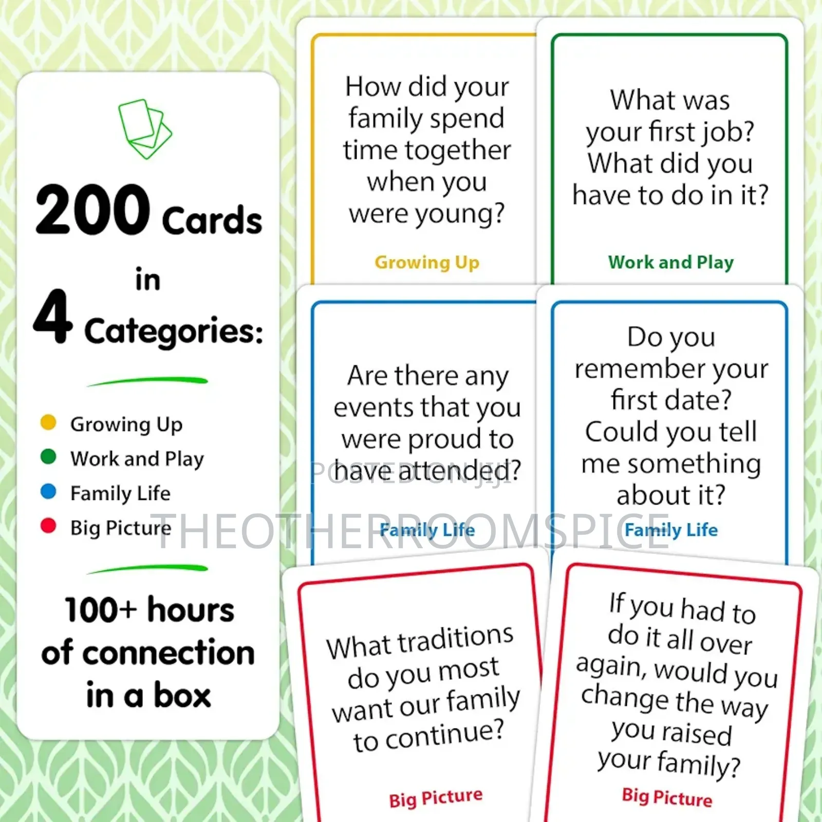 Talking Point Generations - Family Conversations Card Deck