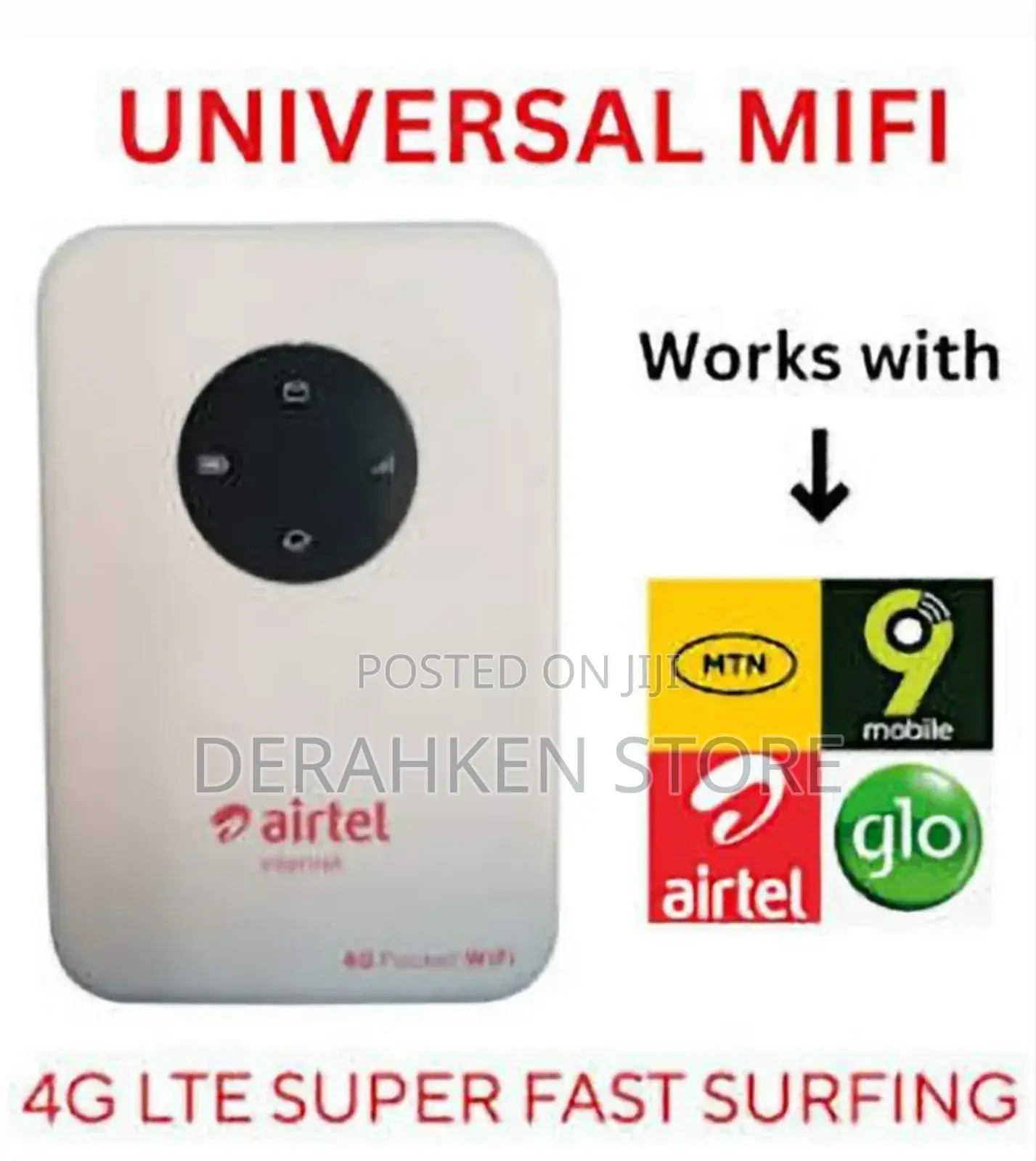 Airtel 4g Universal Mifi Plus Lan Port Data Bonus -