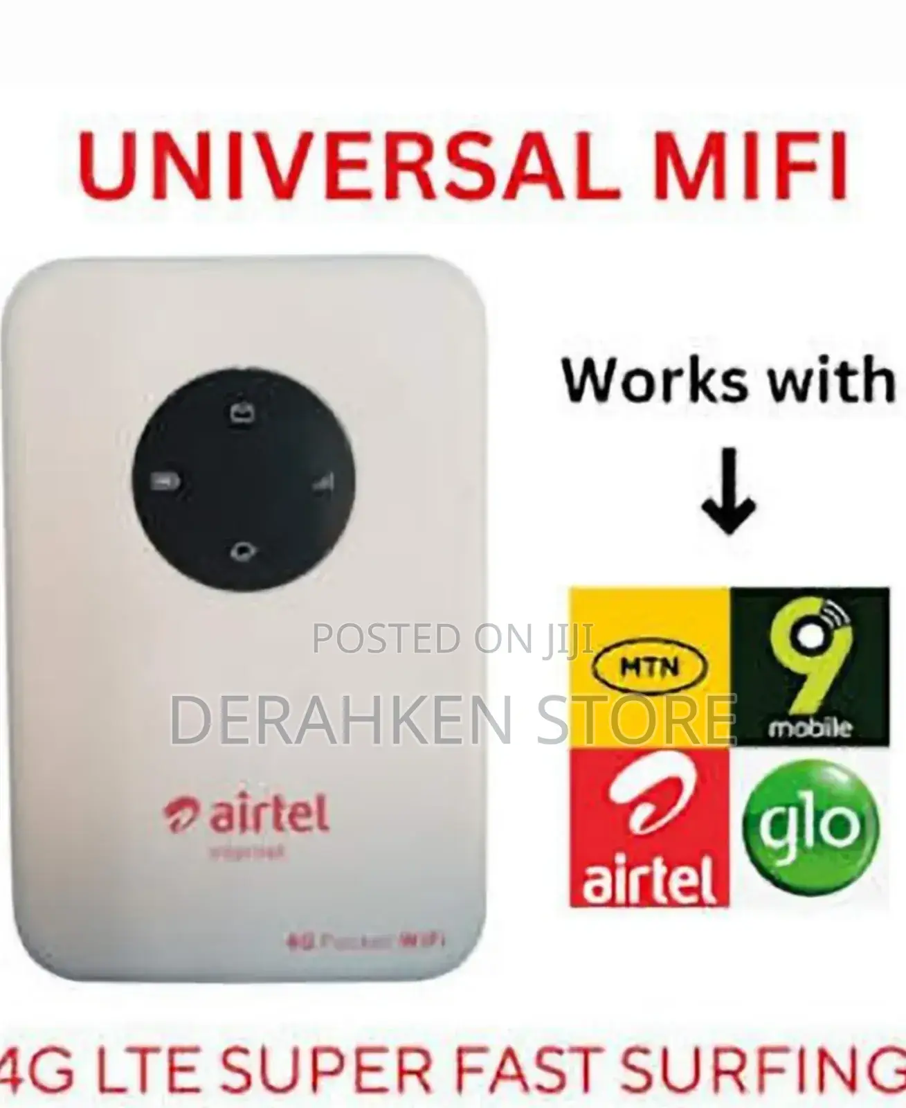 Airtel 4g Universal Mifi Plus Lan Port Data Bonus -