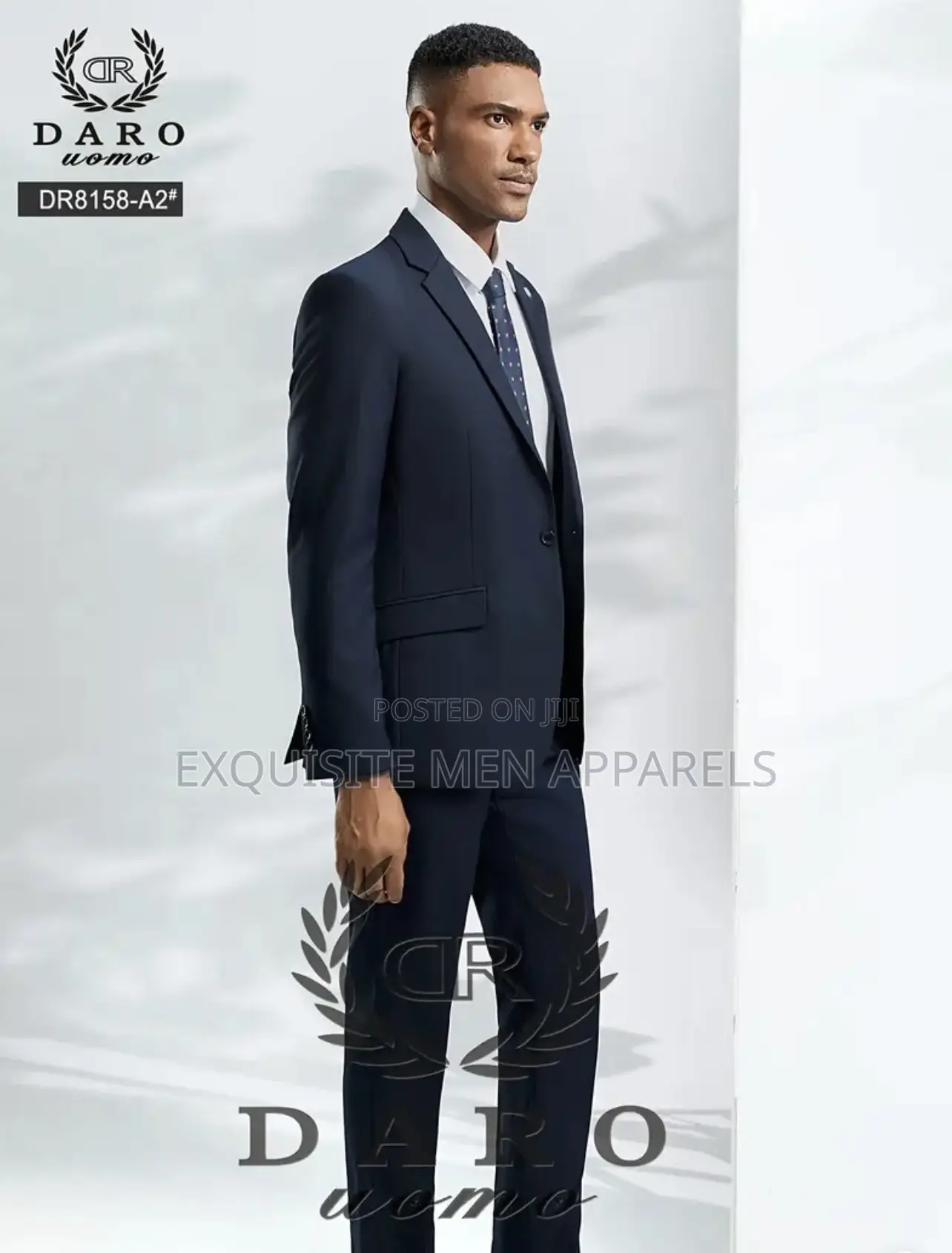 Dark Navy Daro Corporate 2pcs Quality Slimfit Men’S Suit